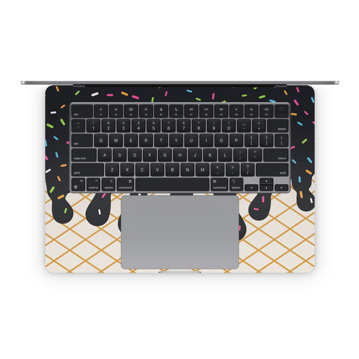 Black Ice Cream Drip - Apple MacBook Skin