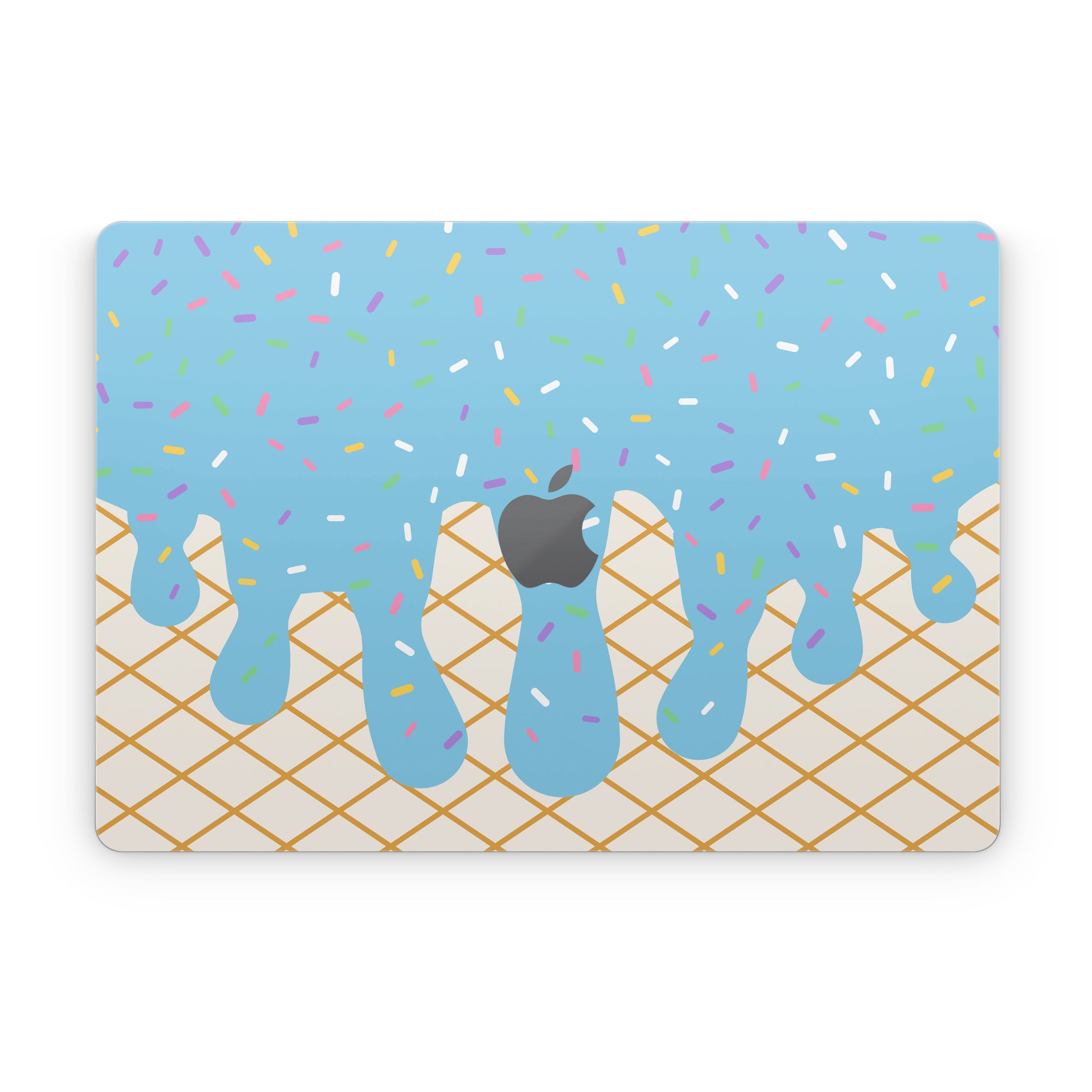Cotton Candy Ice Cream Drip - Apple MacBook Skin