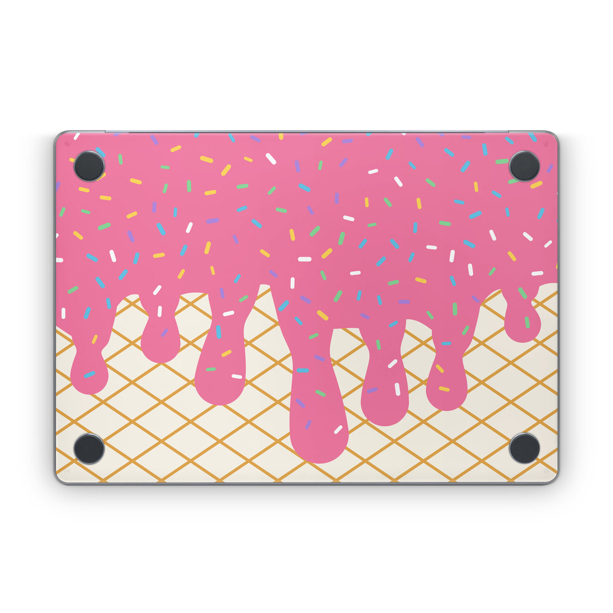 Strawberry Ice Cream Drip - Apple MacBook Skin