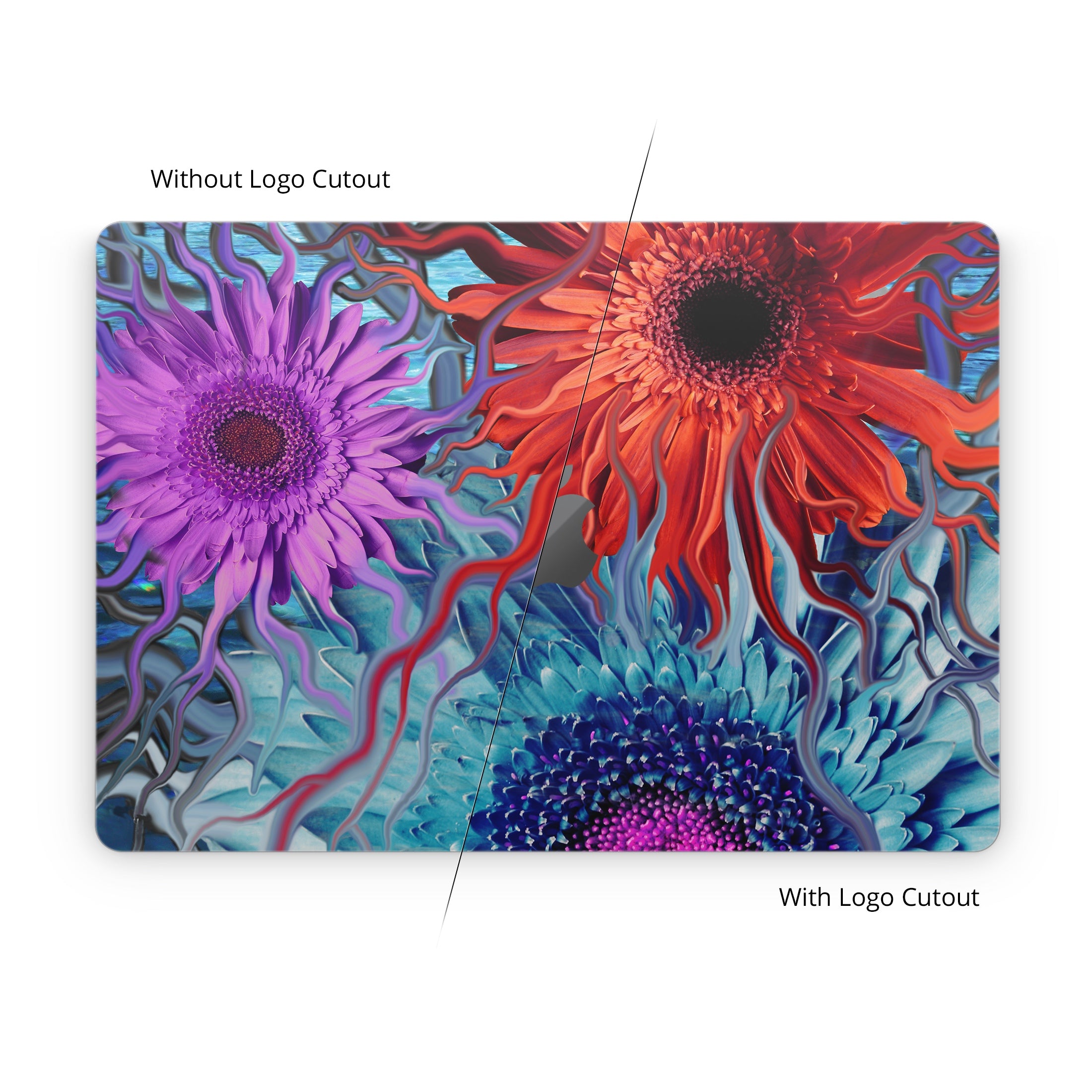 Deep Water Daisy Dance - Apple MacBook Skin