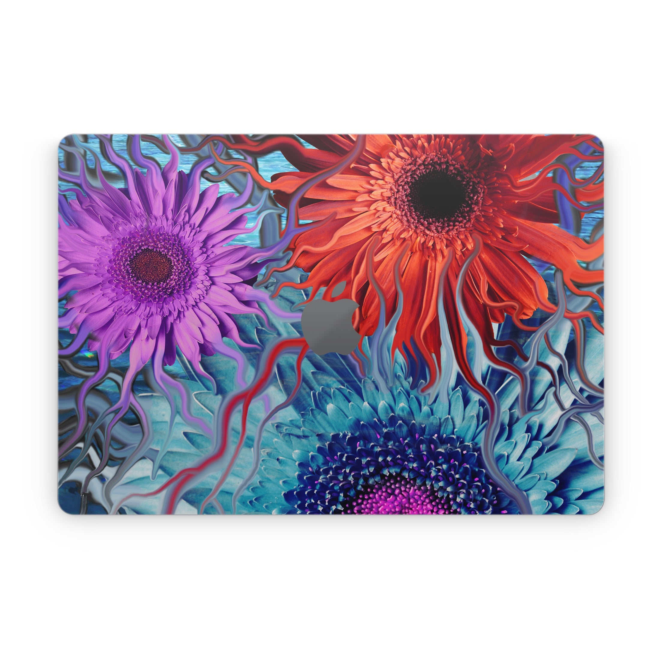 Deep Water Daisy Dance - Apple MacBook Skin