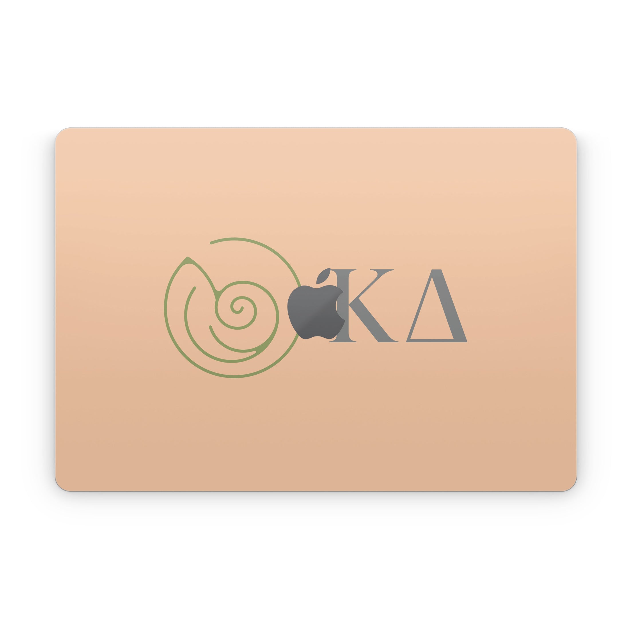 Kappa Delta Greek Letters Empowered Peach - Apple MacBook Skin