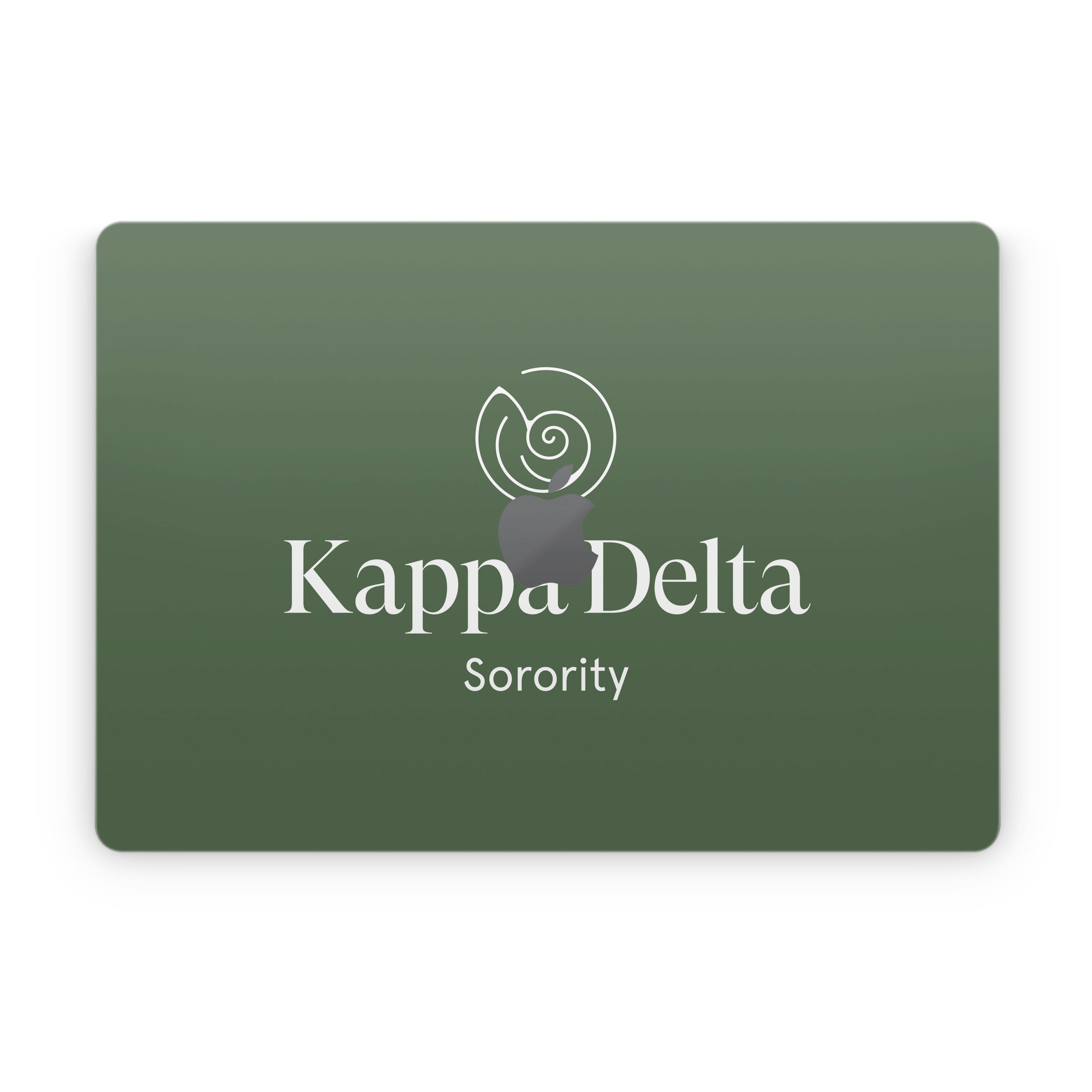 Kappa Delta Primary Logo Dark Olive - Apple MacBook Skin