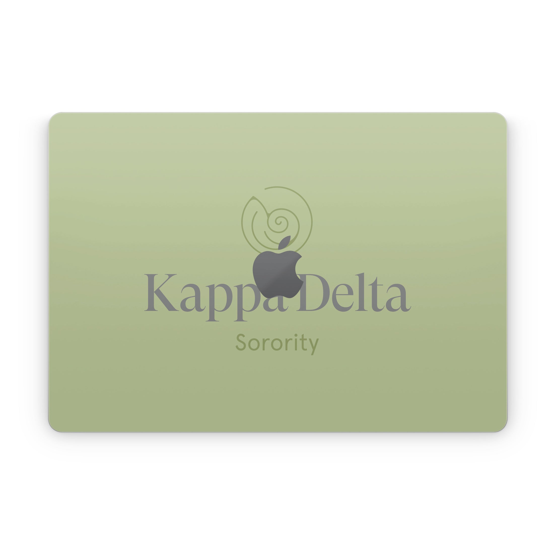 Kappa Delta Primary Logo Light Olive - Apple MacBook Skin