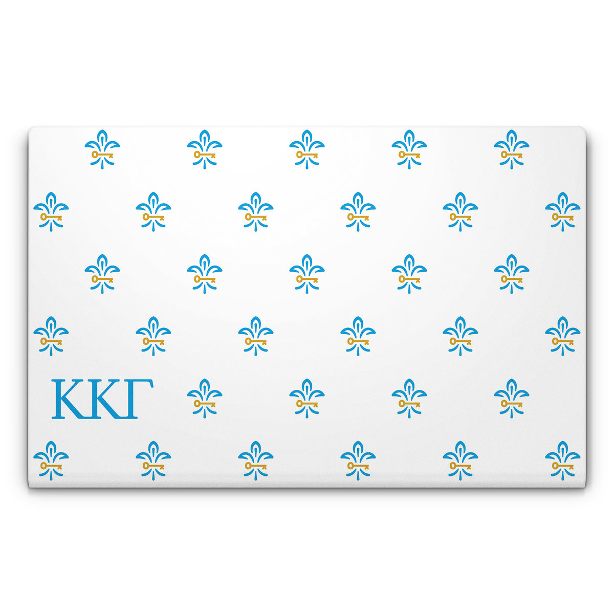 Kappa Kappa Gamma Fleur De Key Pattern White - Apple MacBook Skin