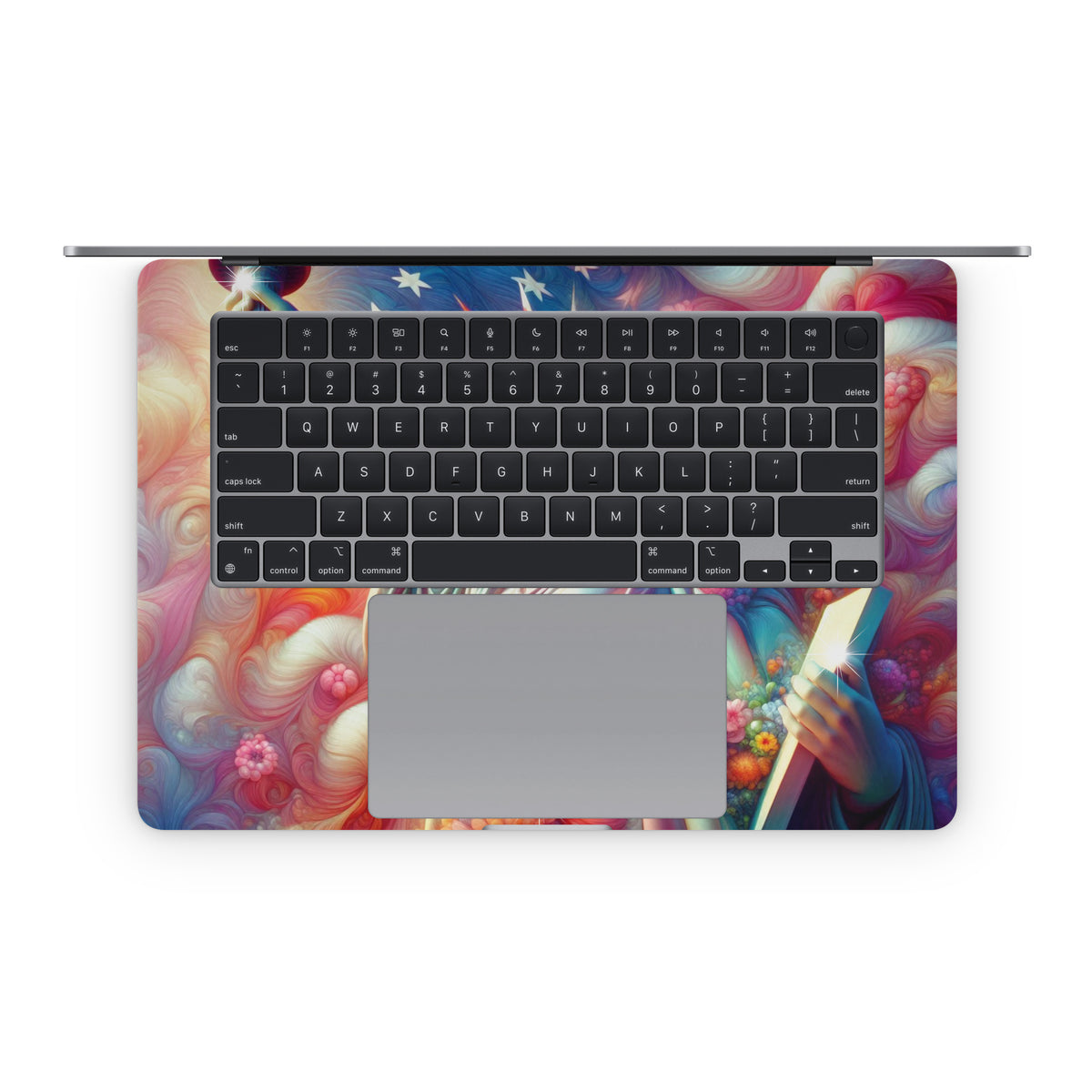 Lady Liberty and Flowers - Apple MacBook Skin