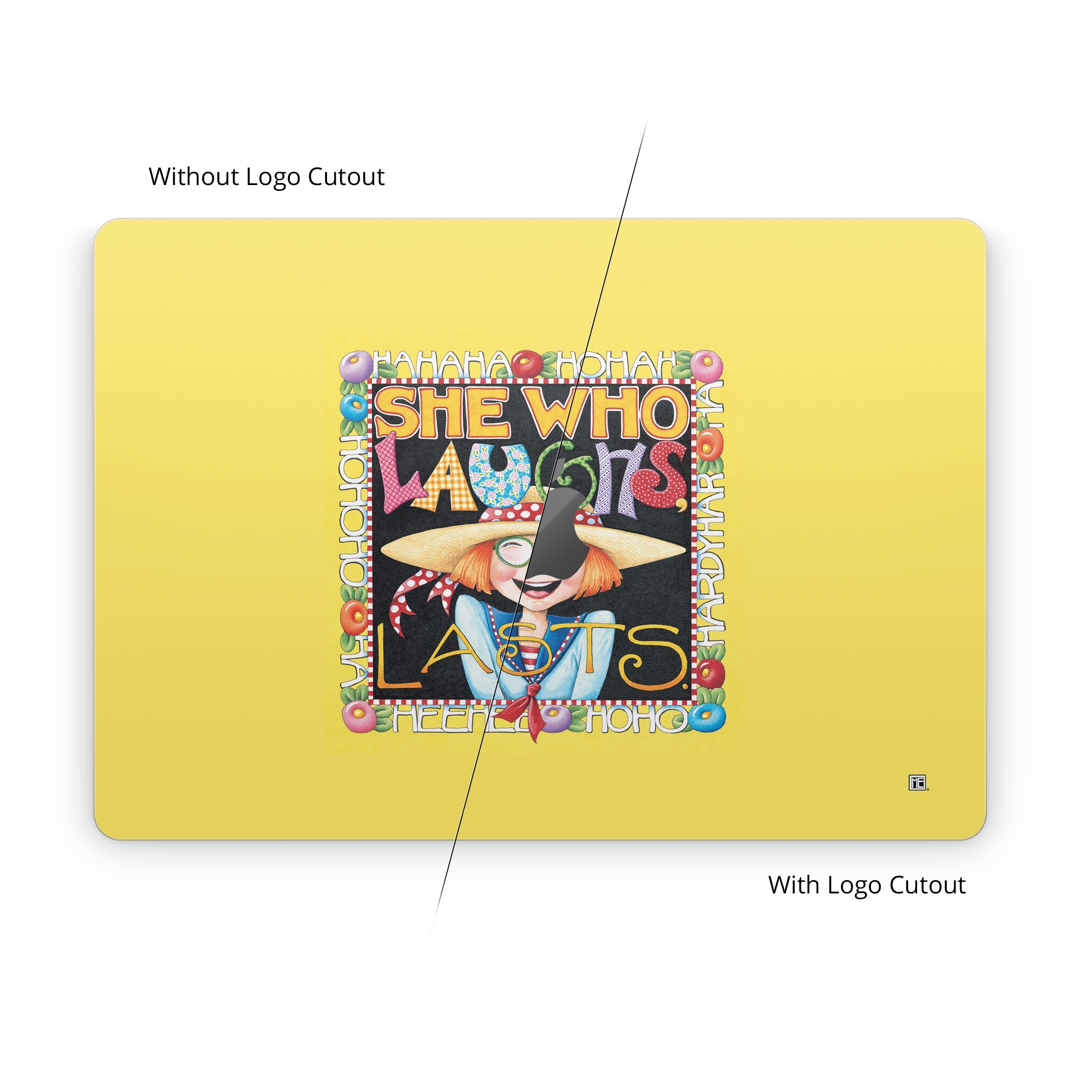 She Who Laughs - Apple MacBook Skin