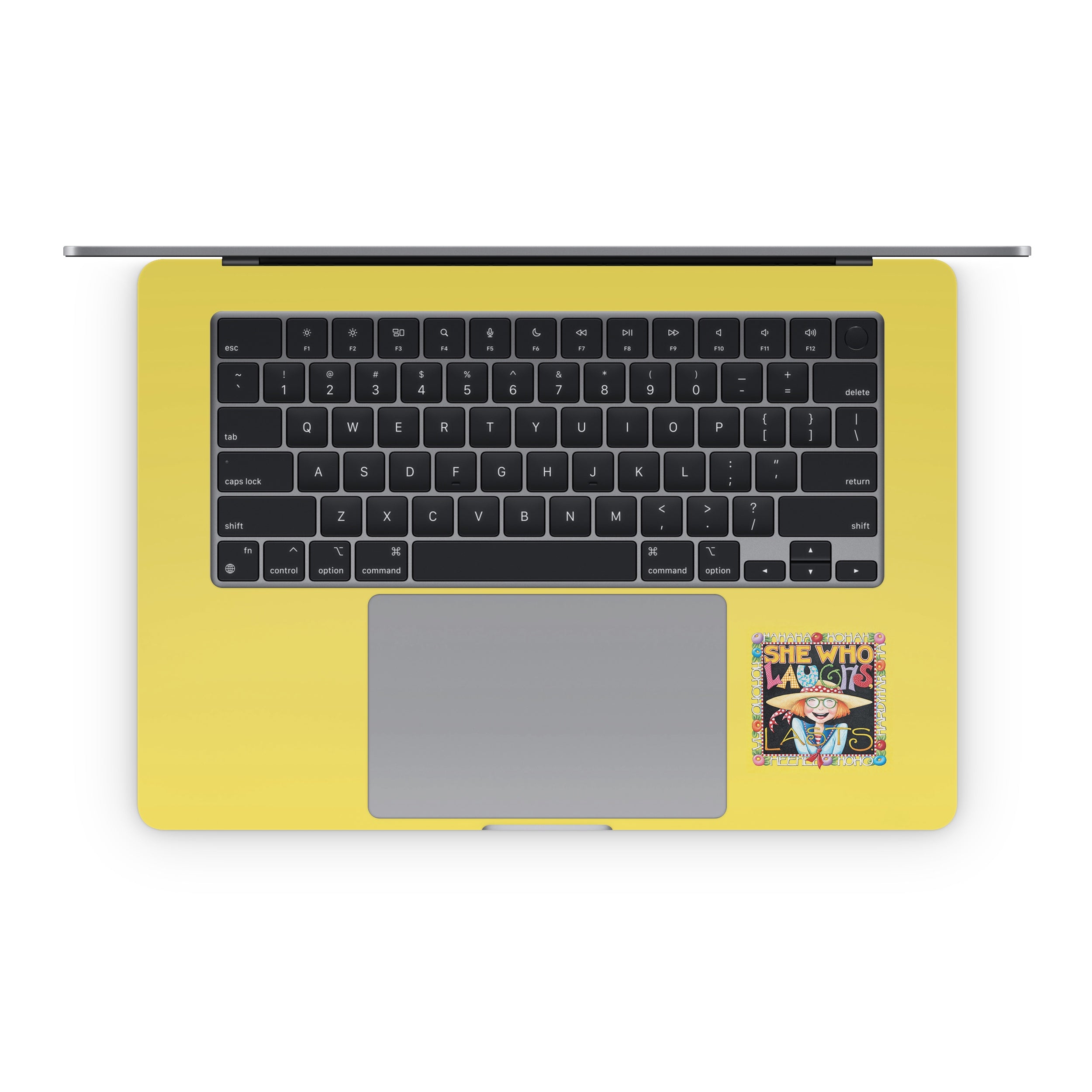 She Who Laughs - Apple MacBook Skin