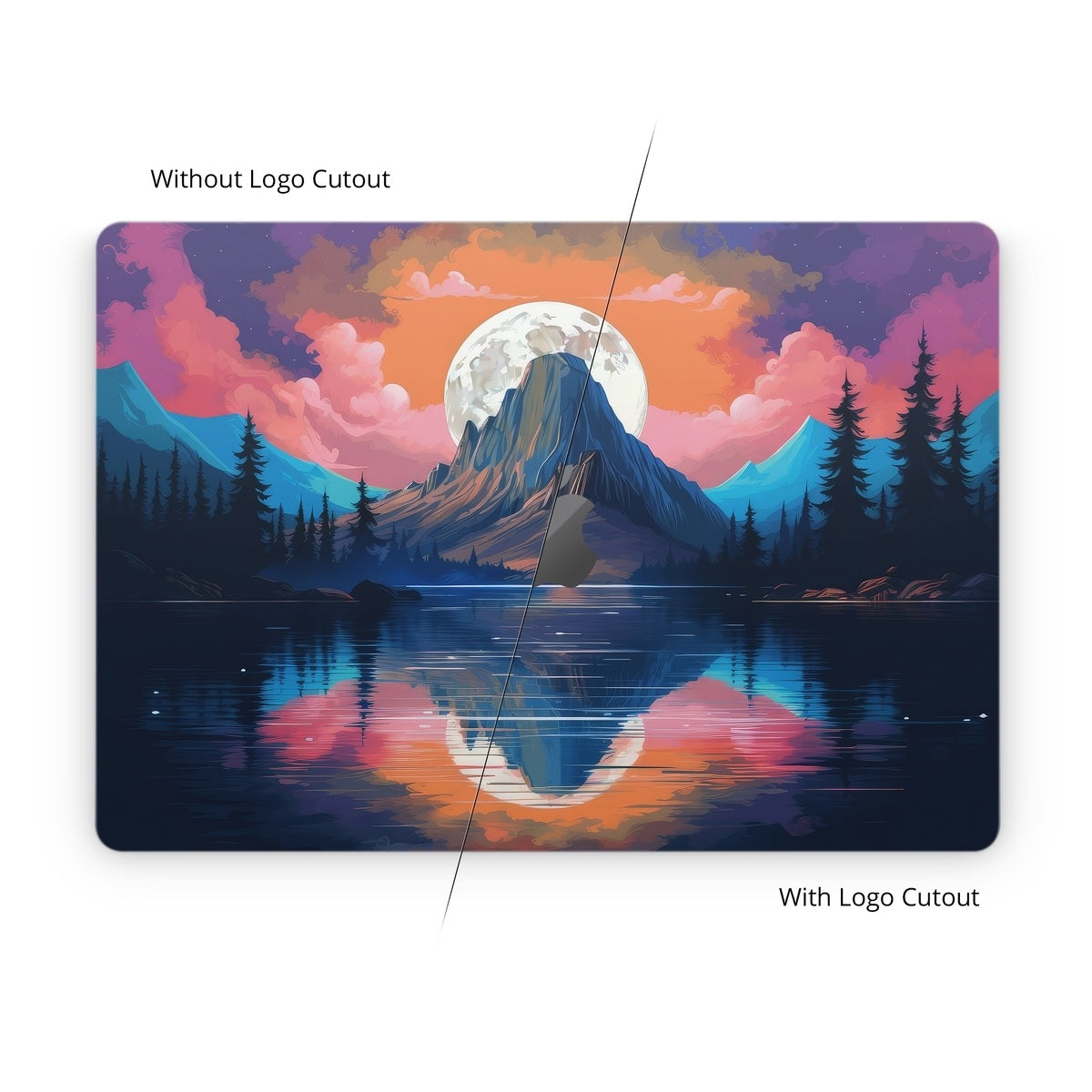 Mountain Moonrise - Apple MacBook Skin