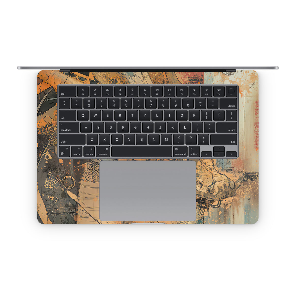 Orange Dragon - Apple MacBook Skin