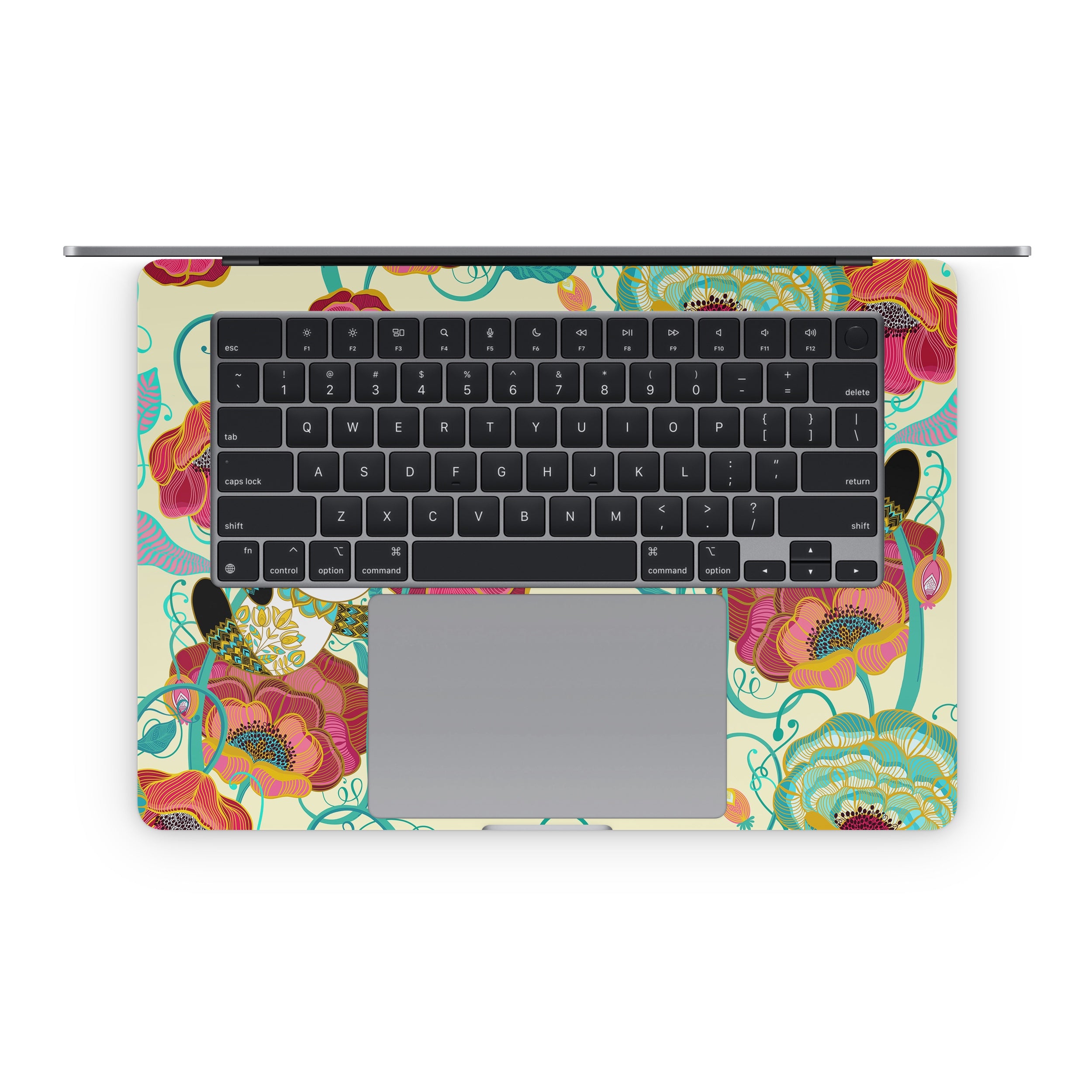 Panda Flowers - Apple MacBook Skin