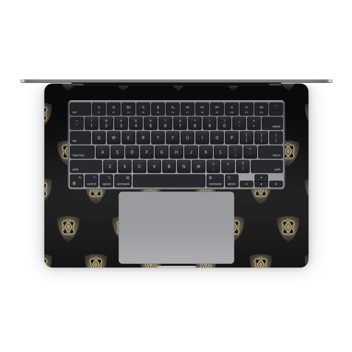 Pi Kappa Alpha PIKE Shield Pattern Black - Apple MacBook Skin