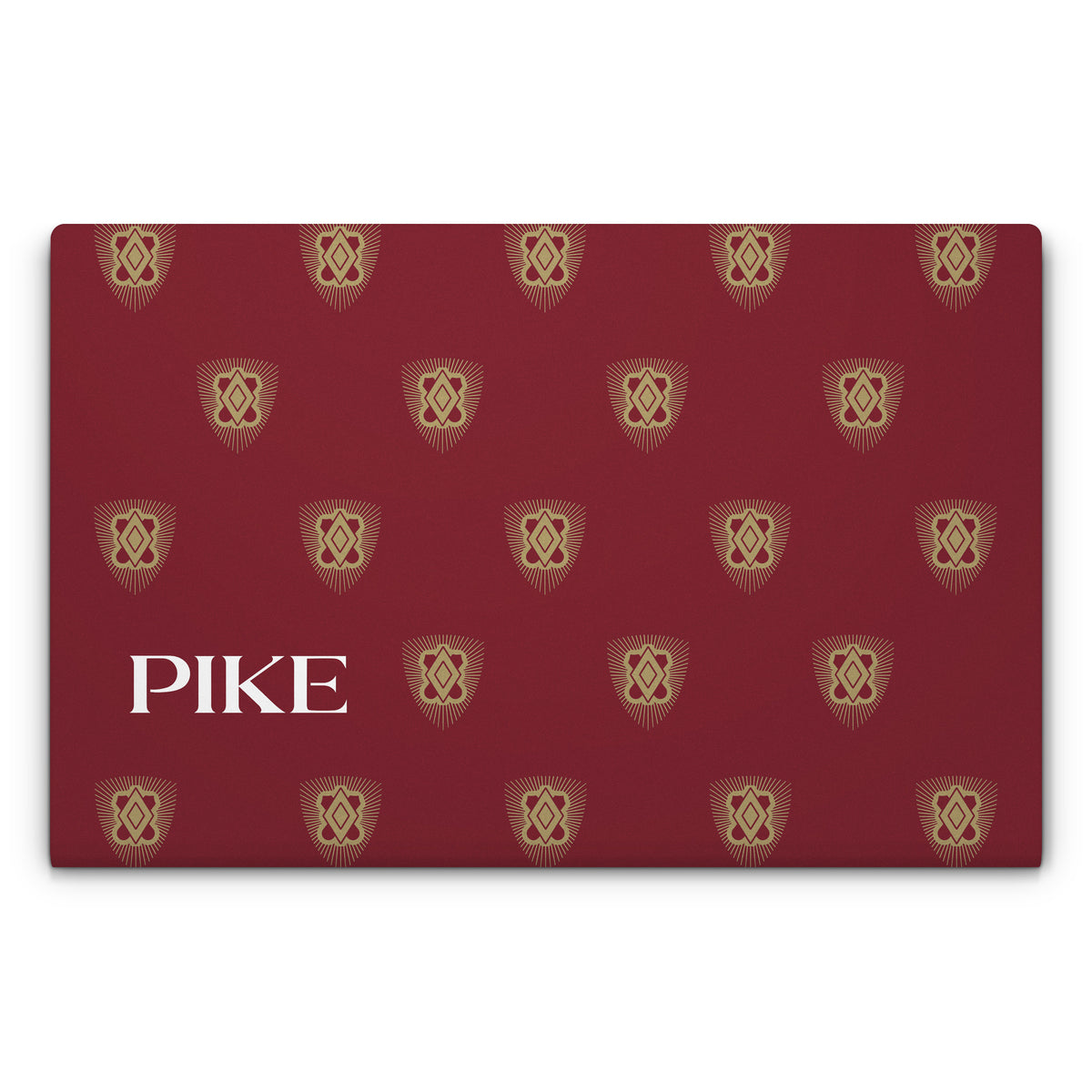 Pi Kappa Alpha PIKE Shield Pattern Garnet - Apple MacBook Skin