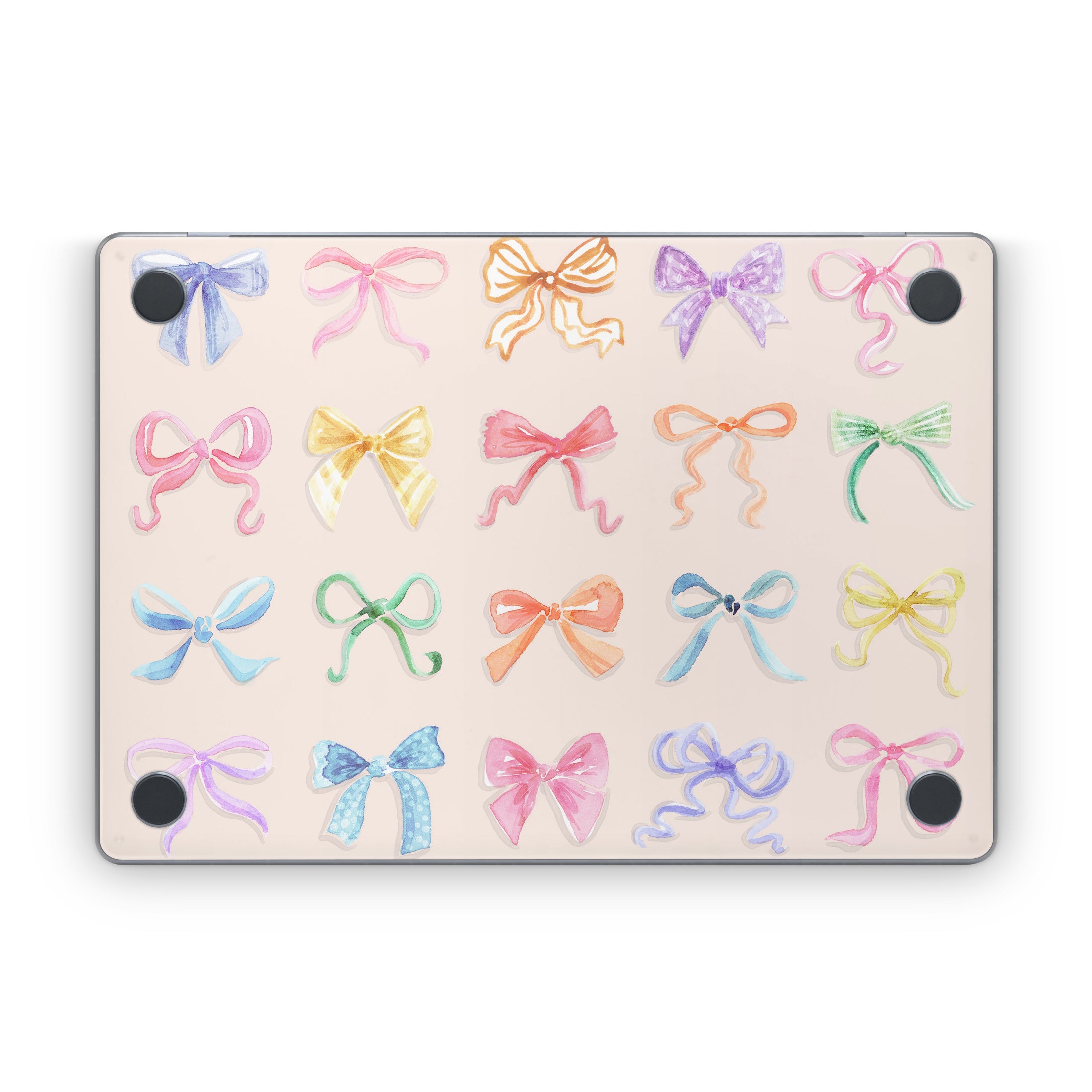 Rainbow Bows - Apple MacBook Skin