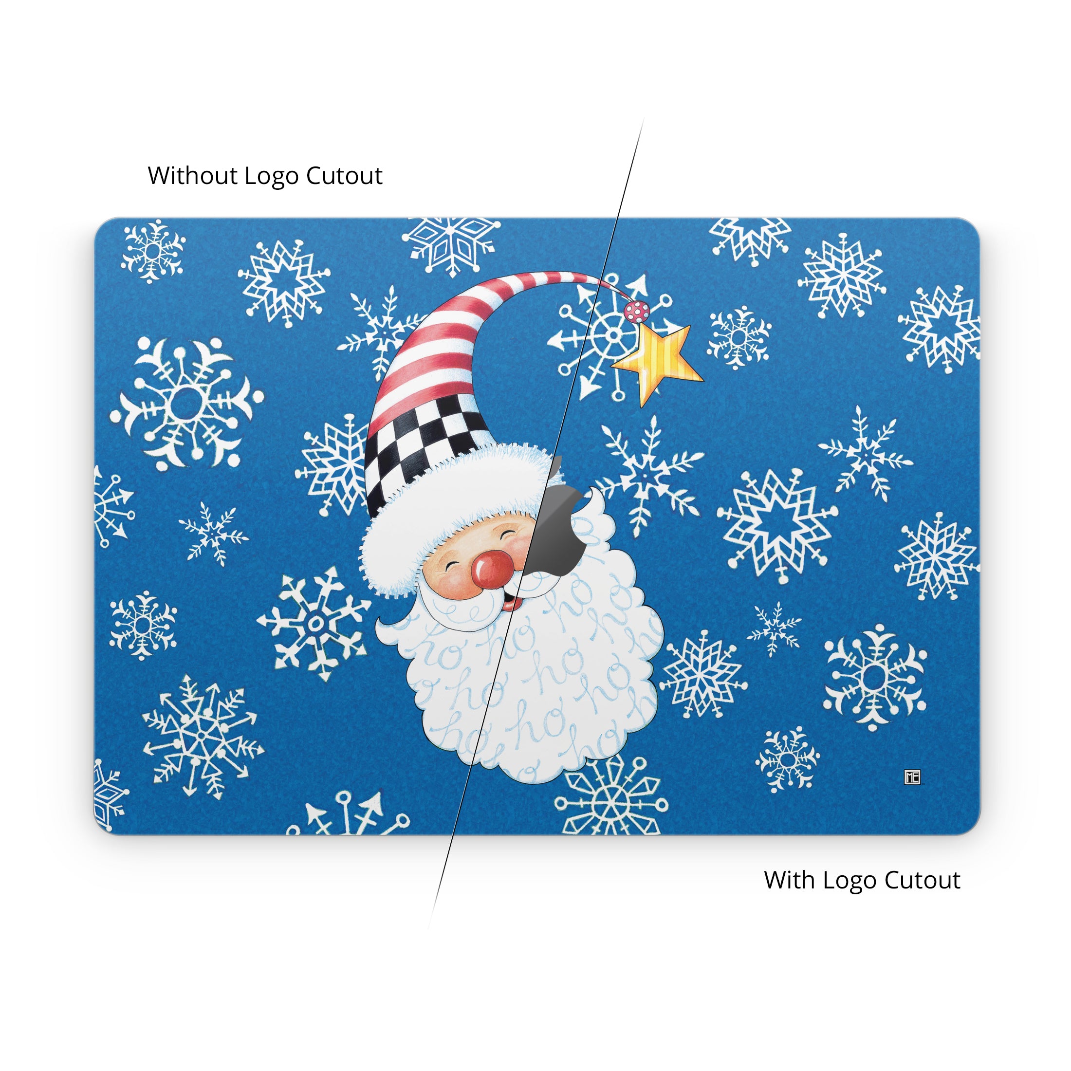 Santa Snowflake - Apple MacBook Skin