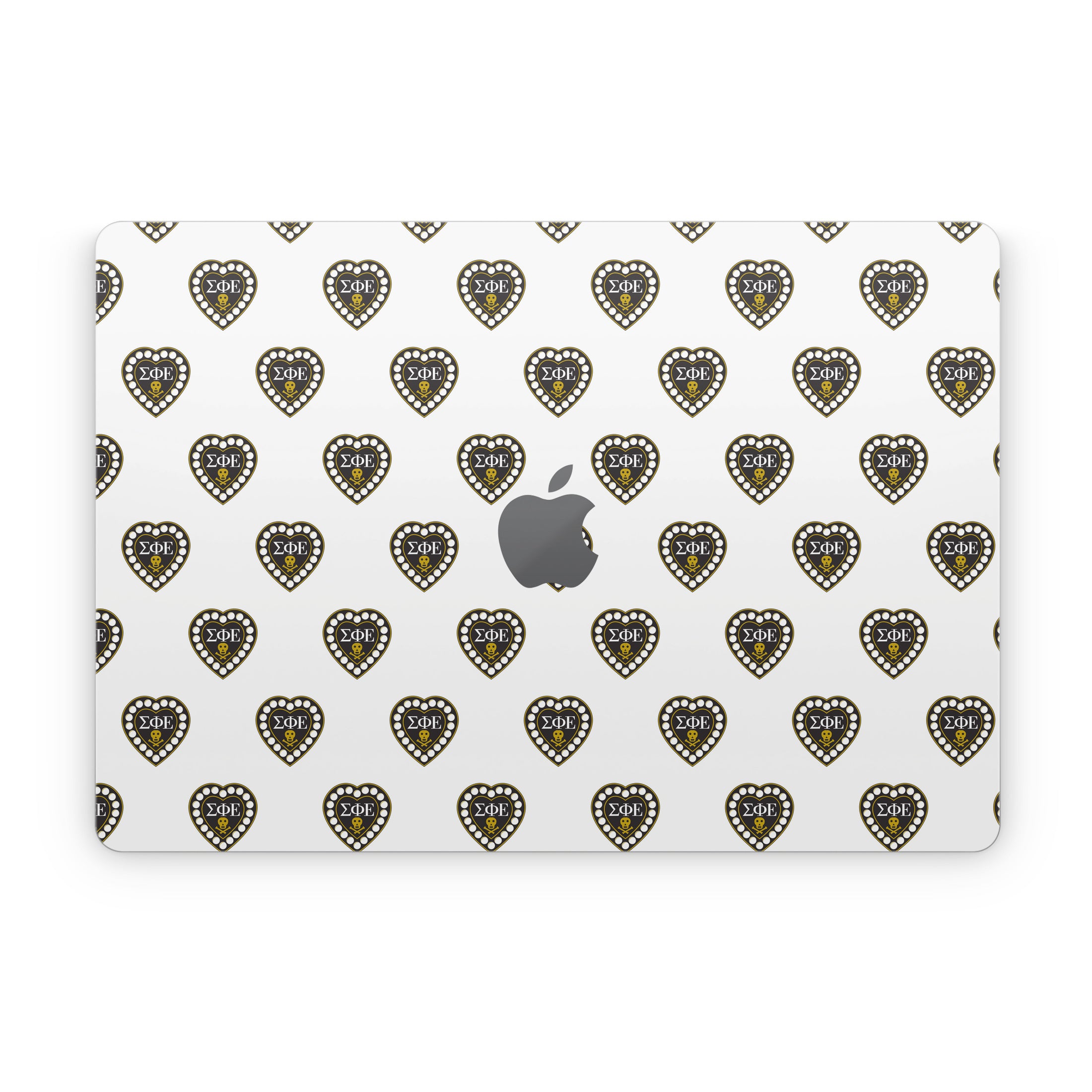 Sigma Phi Epsilon Badge Pattern White - Apple MacBook Skin