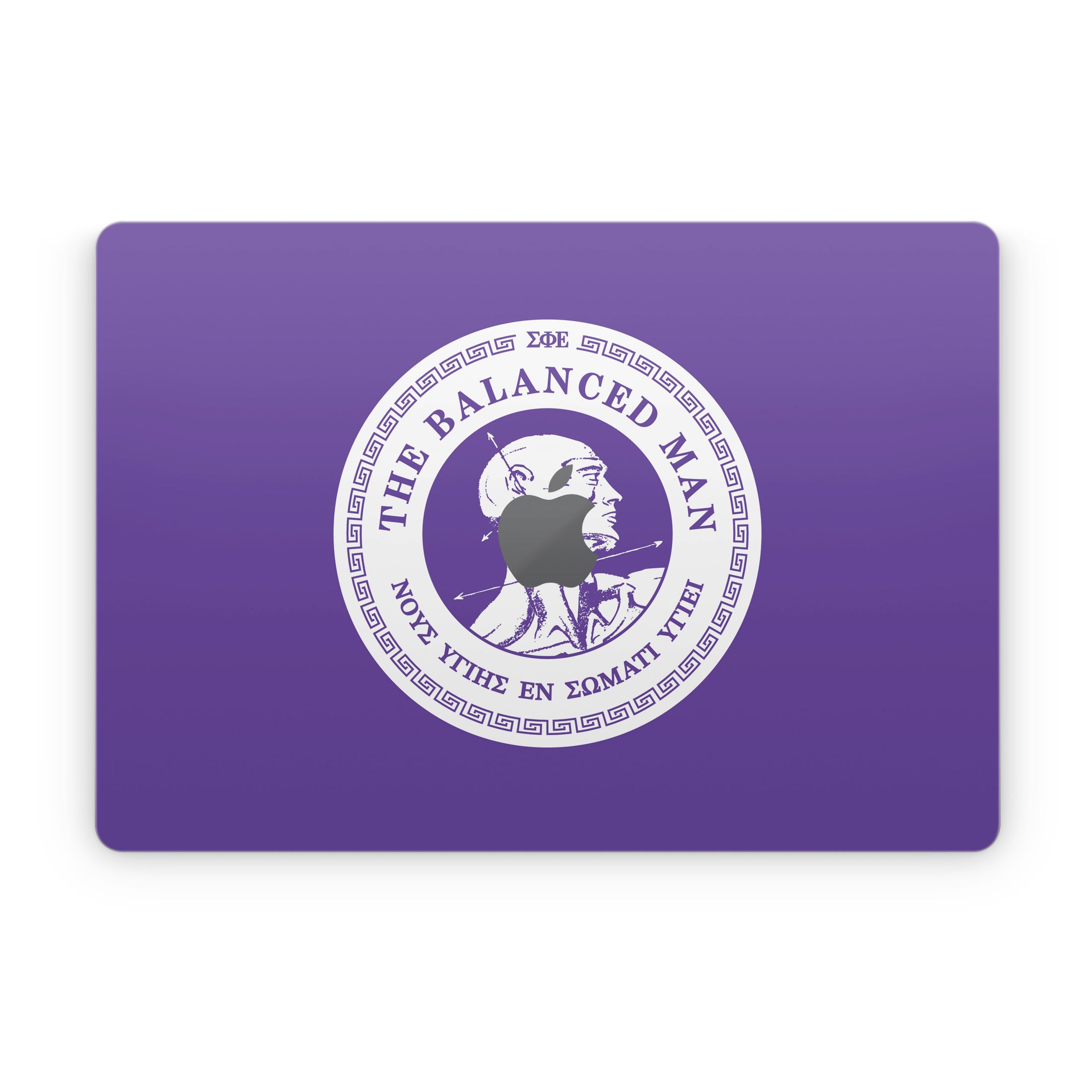 Sigma Phi Epsilon Balanced Man Purple - Apple MacBook Skin
