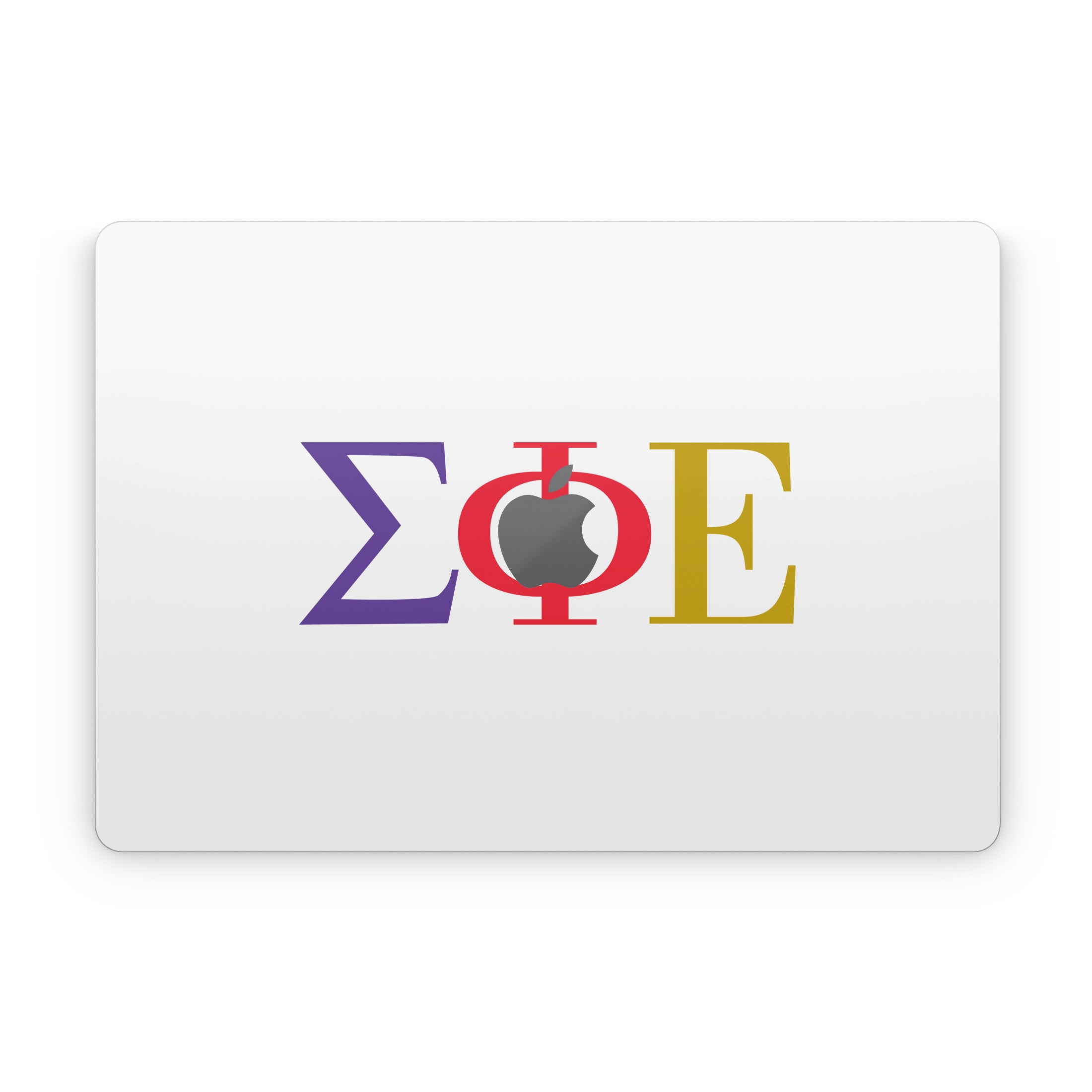 Sigma Phi Epsilon Greek Letters White - Apple MacBook Skin