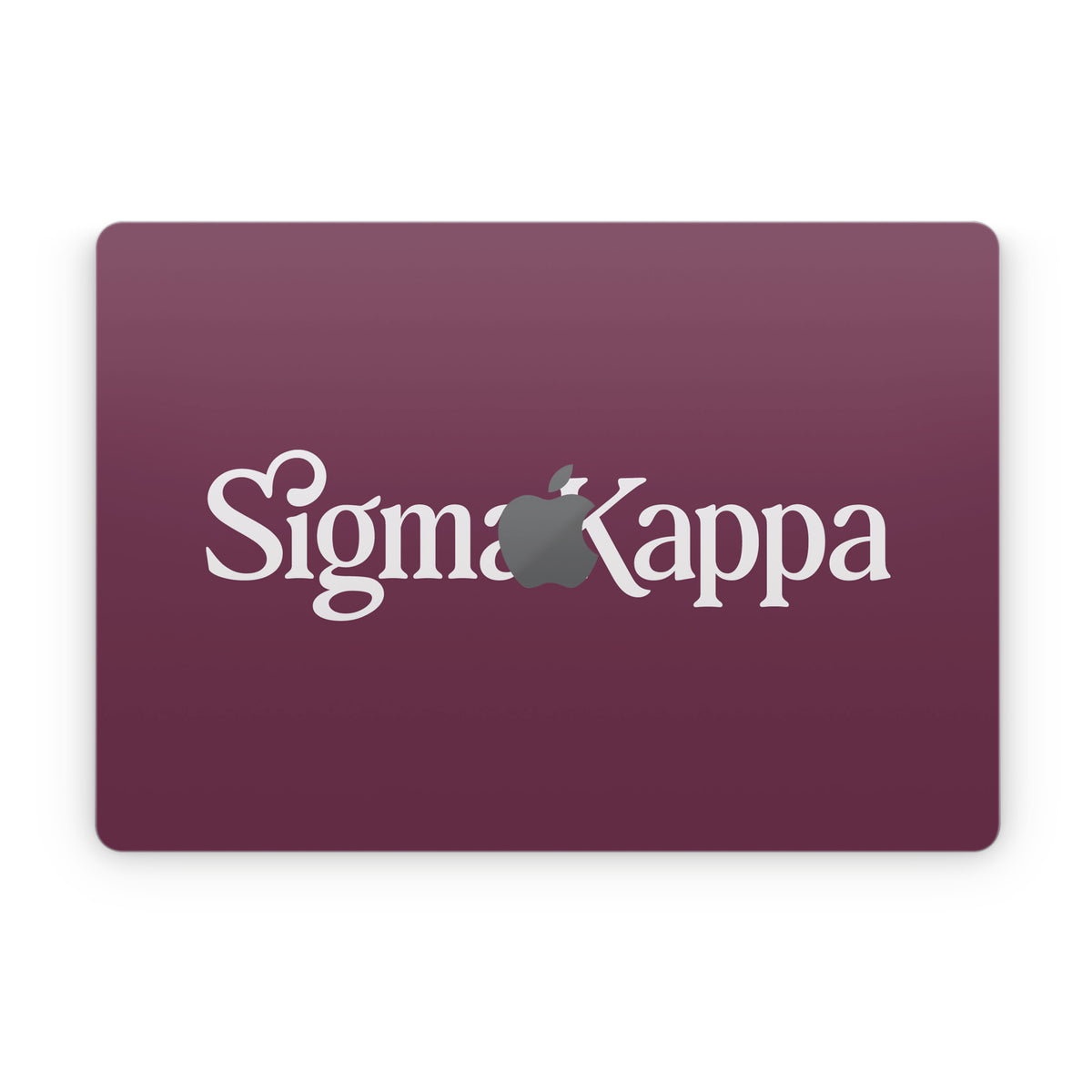 Sigma Kappa Primary Logo Dove Love on Mary Maroon - Apple MacBook Skin