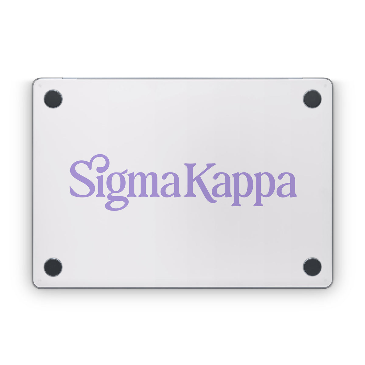 Sigma Kappa Primary Logo Legacy Lavender on Dove Love - Apple MacBook Skin