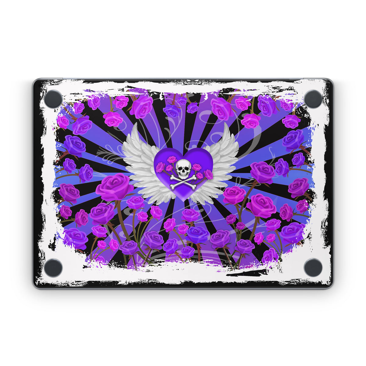 Skull and Roses - Apple MacBook Skin