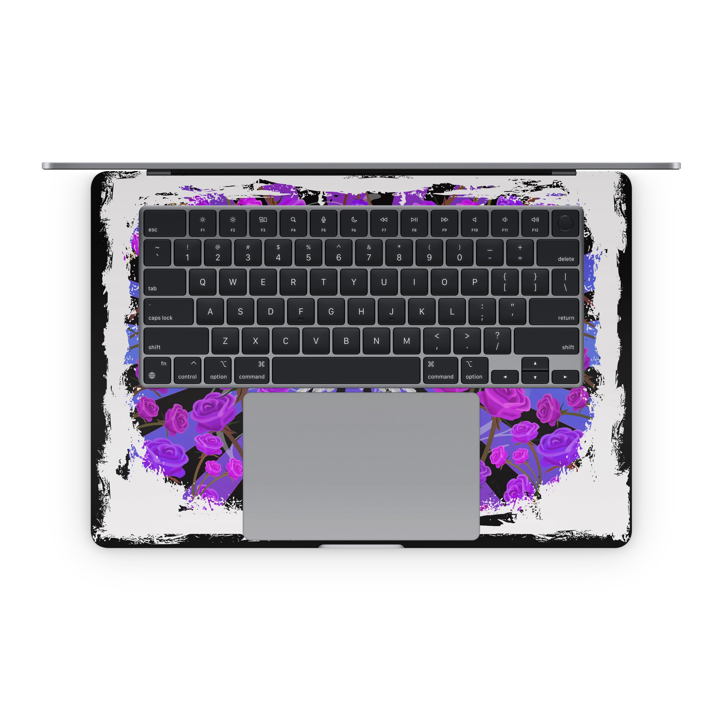 Skull and Roses - Apple MacBook Skin
