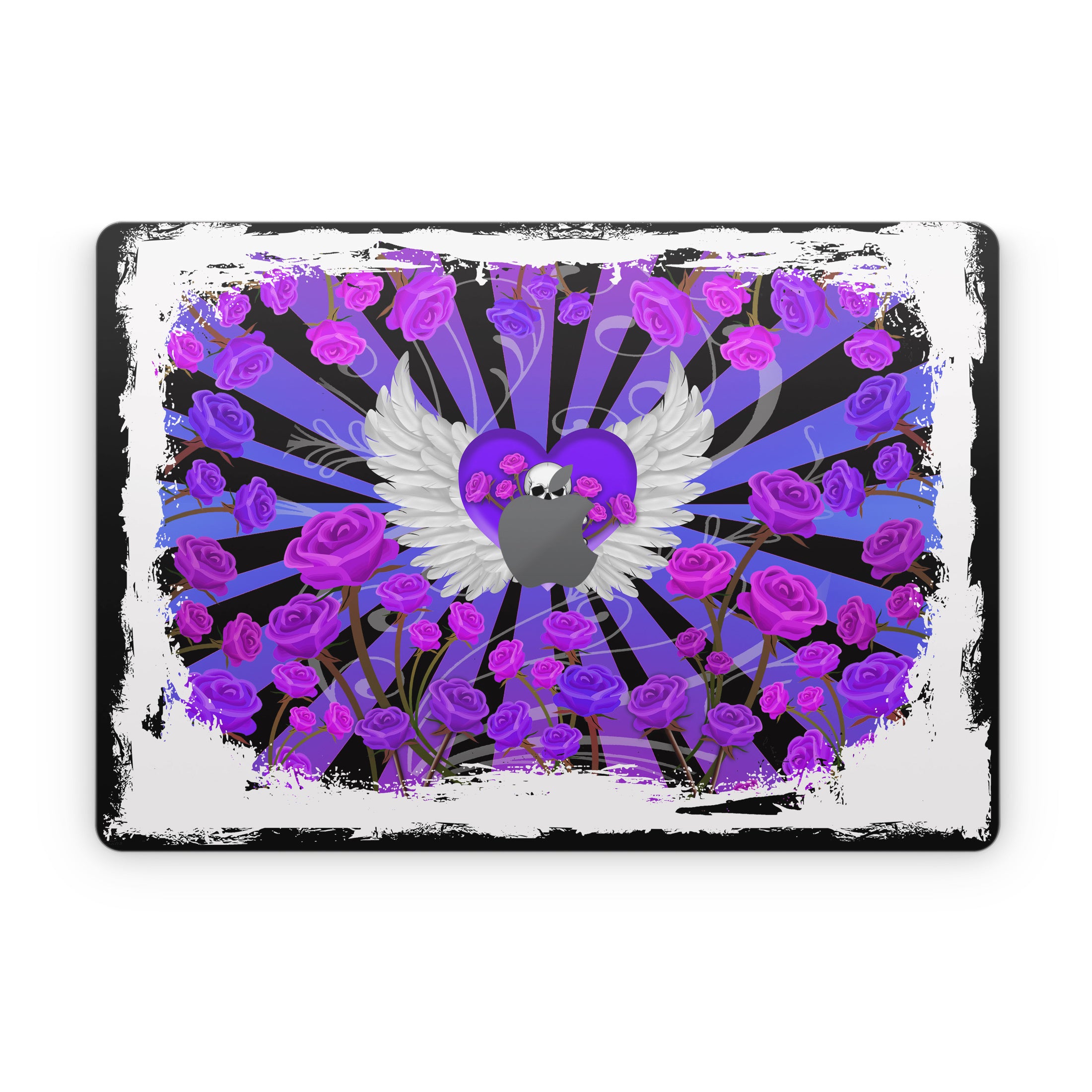 Skull and Roses - Apple MacBook Skin
