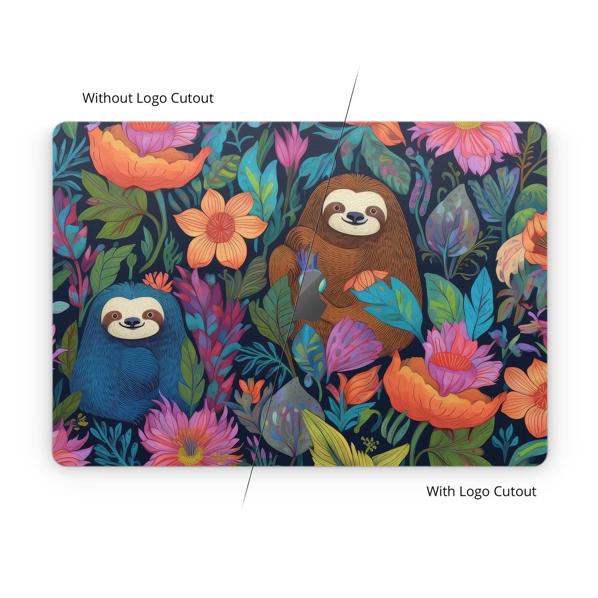 Garden of Slothy Delights - Apple MacBook Skin