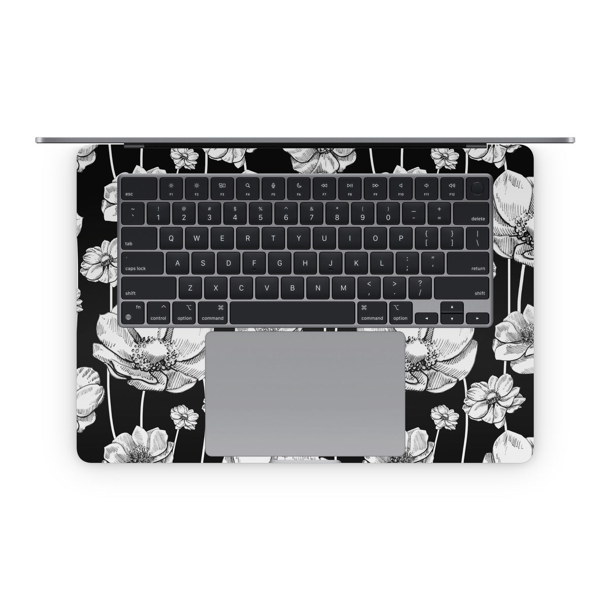 Striped Blooms - Apple MacBook Skin