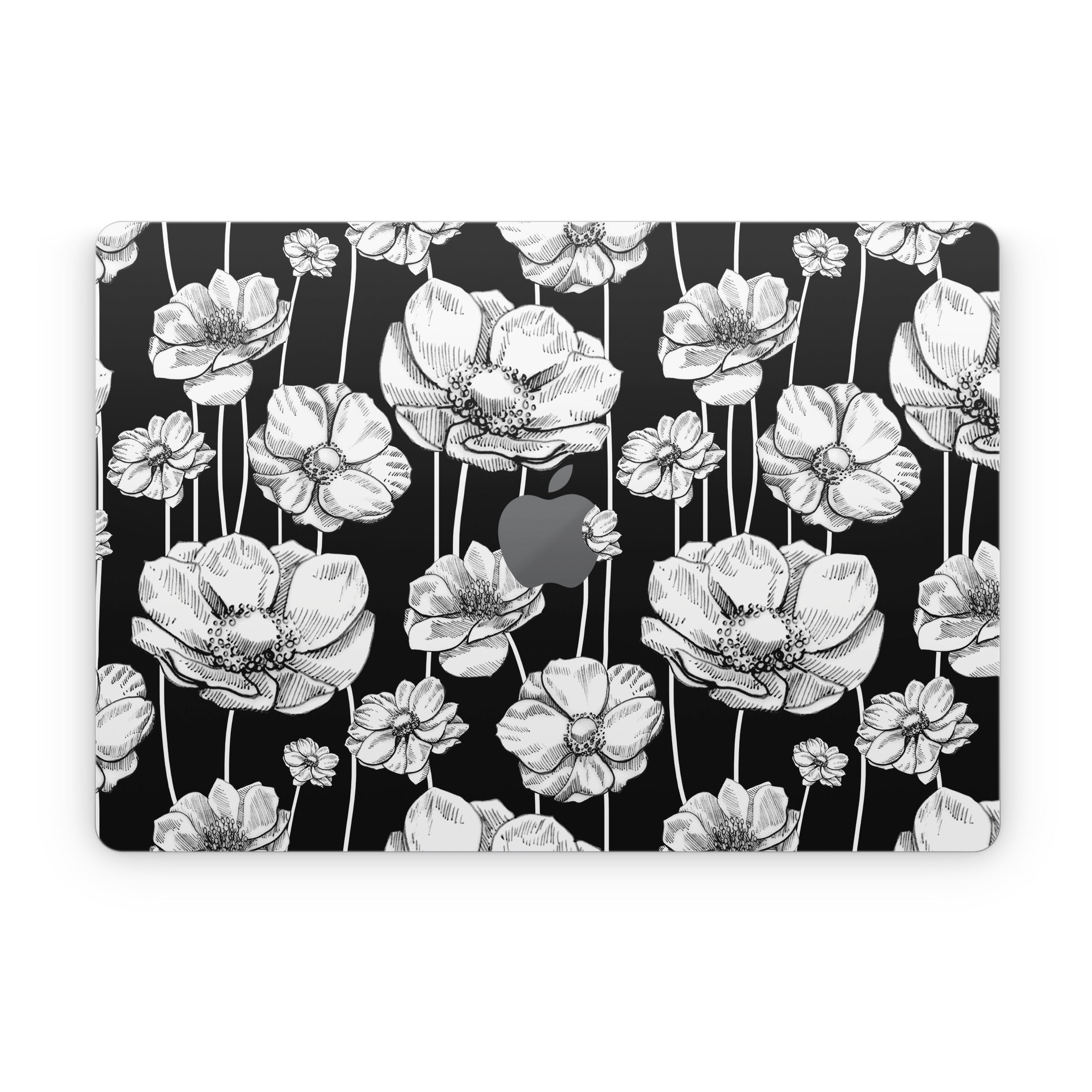 Striped Blooms - Apple MacBook Skin