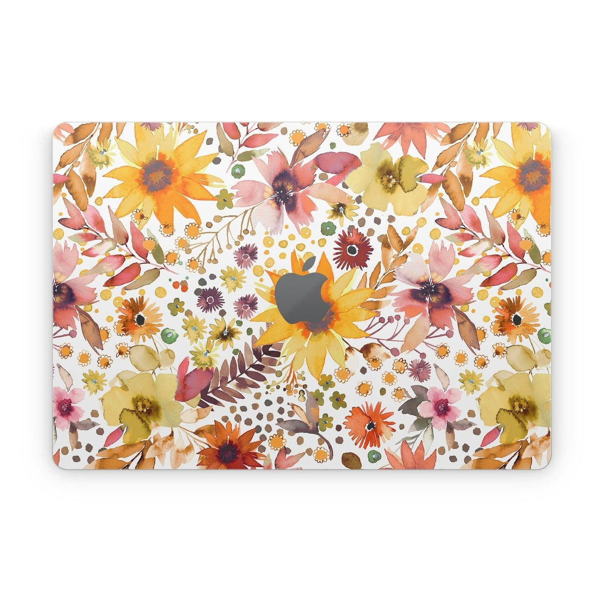 Summer Watercolor Sunflowers - Apple MacBook Skin