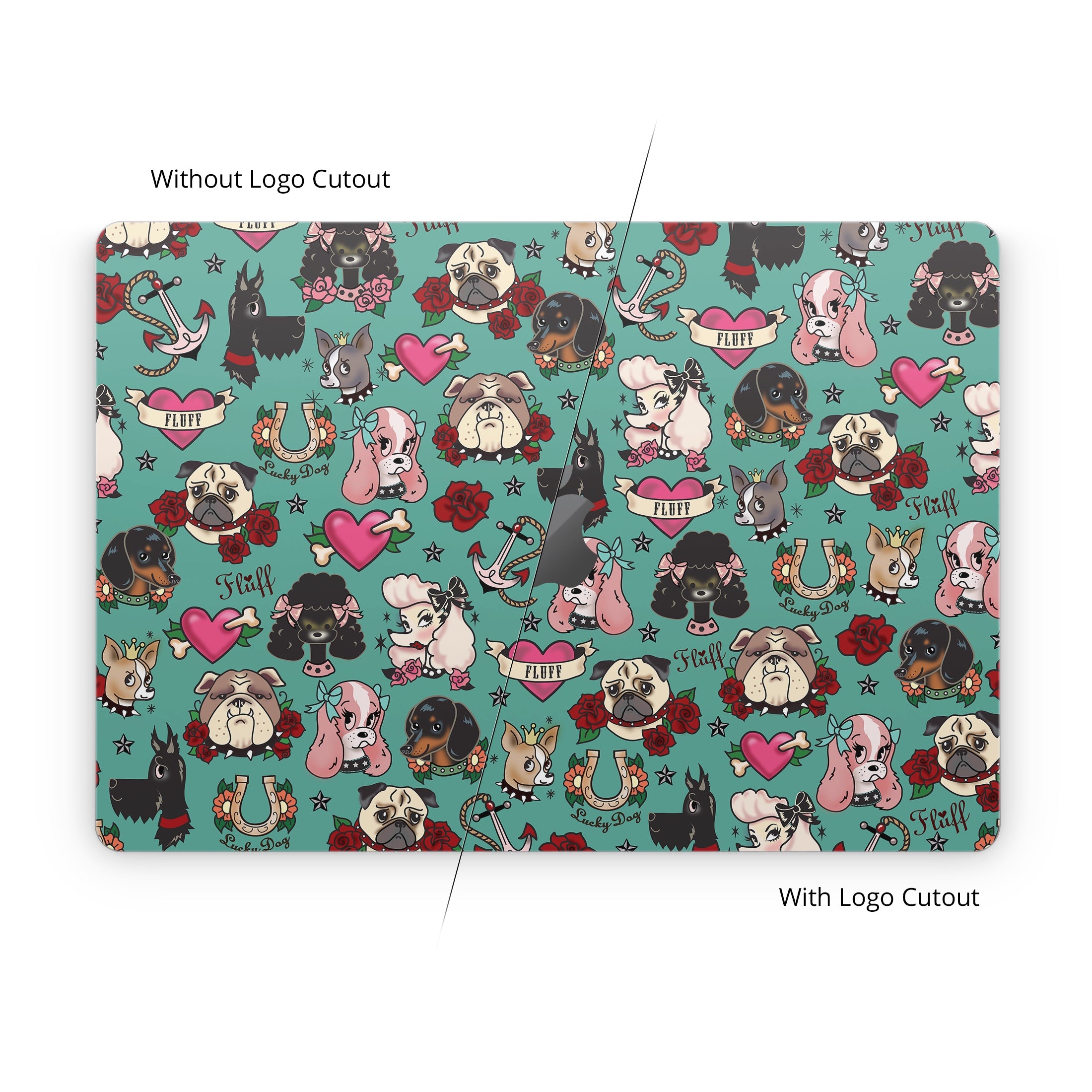 Tattoo Dogs - Apple MacBook Skin