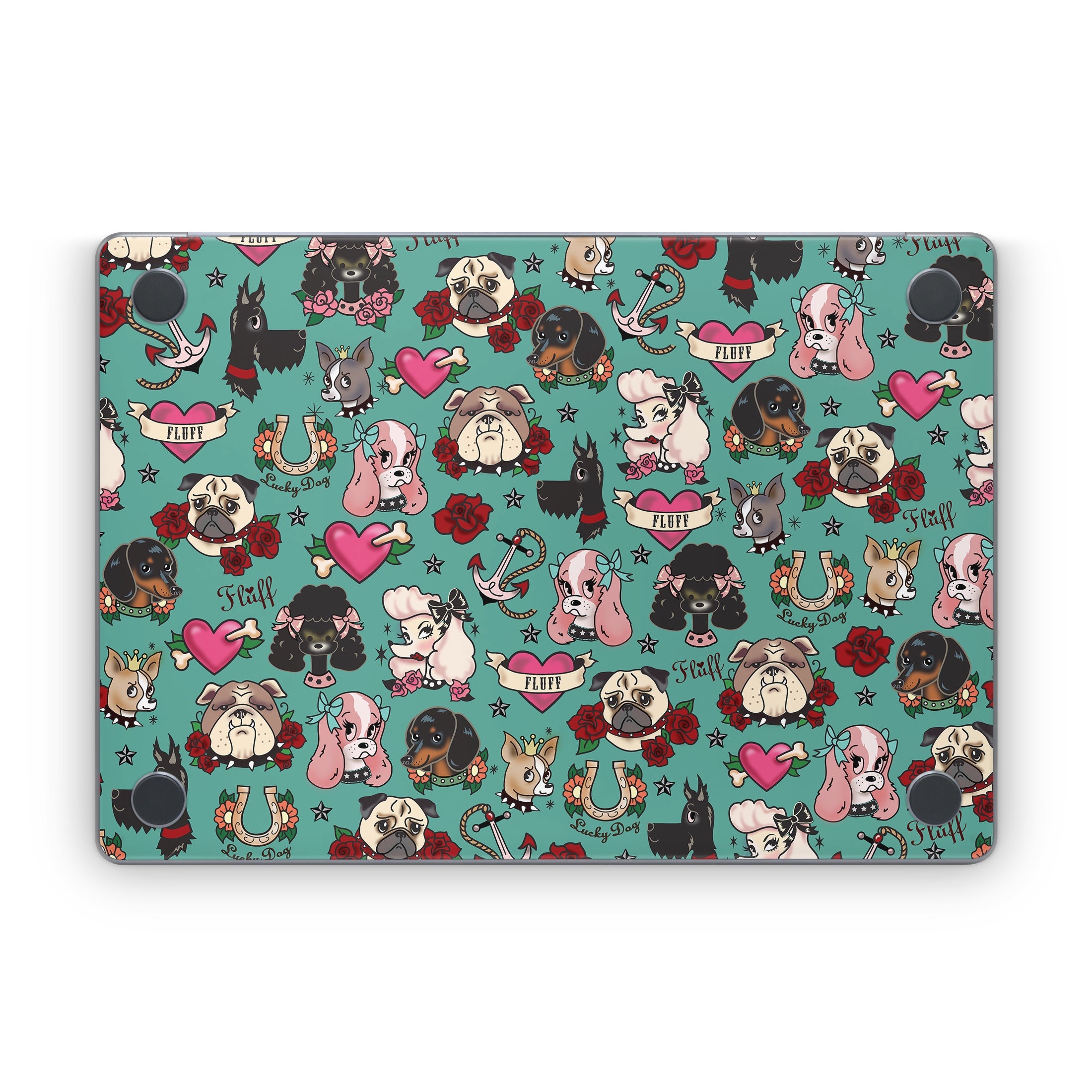 Tattoo Dogs - Apple MacBook Skin