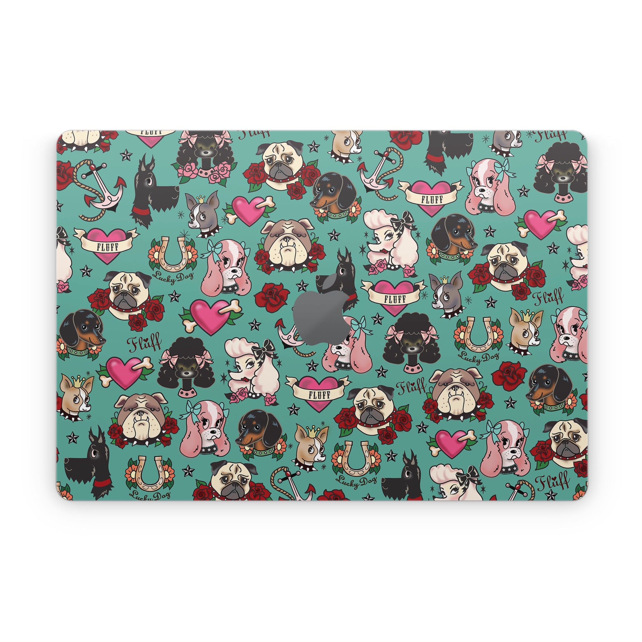 Tattoo Dogs - Apple MacBook Skin