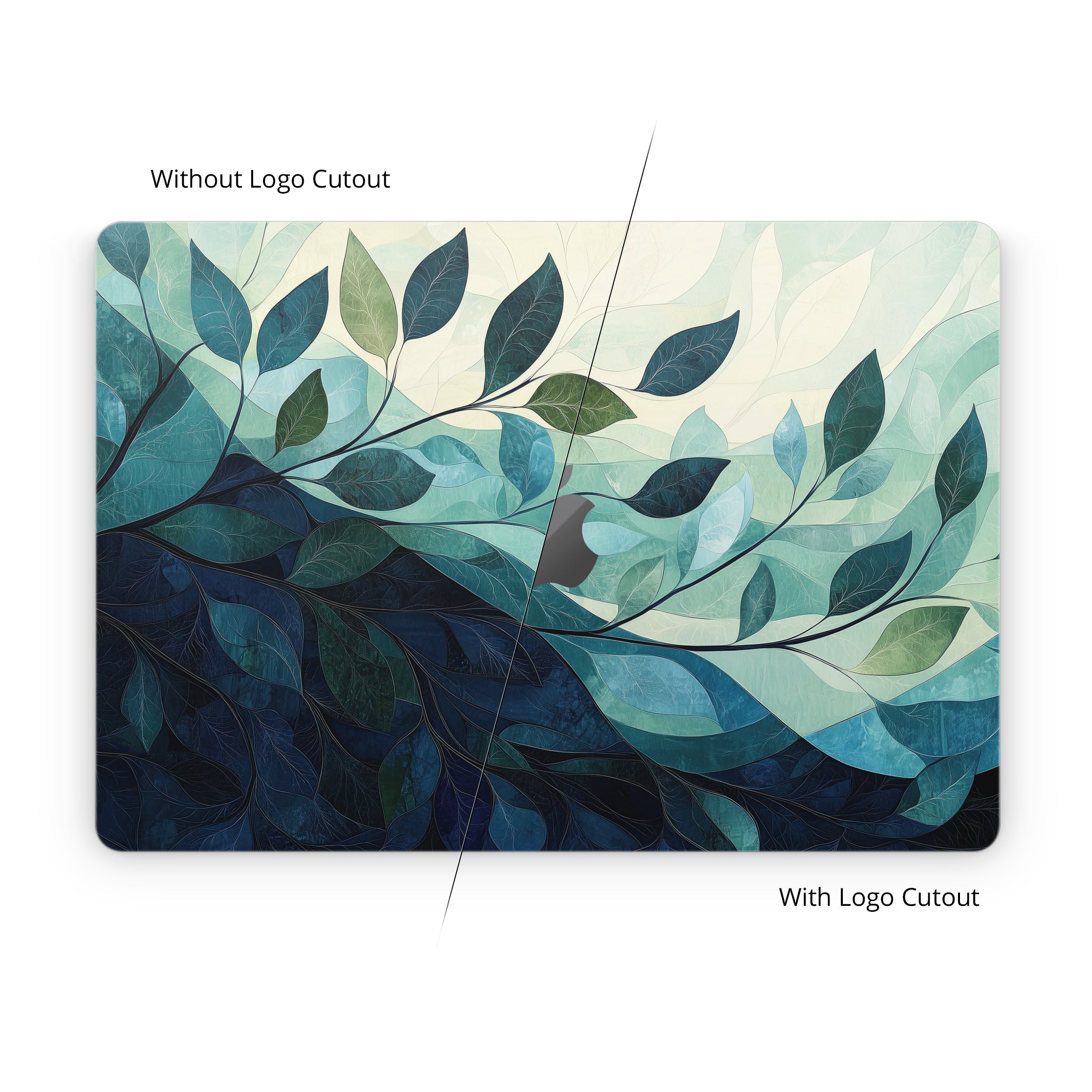 Teal and Indigo - Apple MacBook Skin