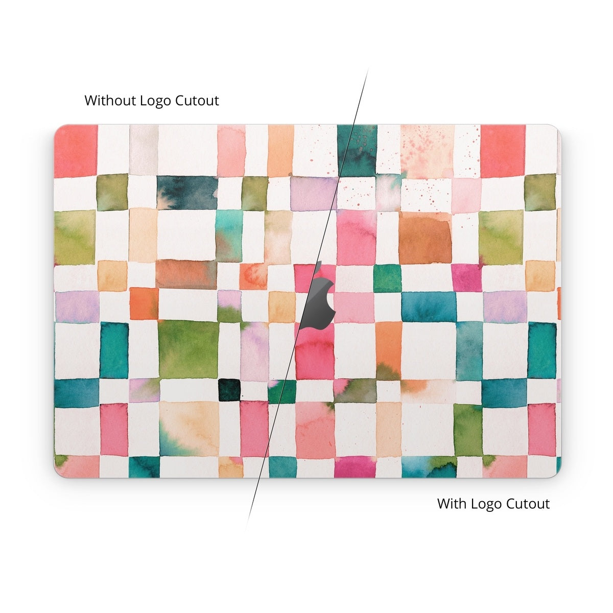 Watercolor Squares - Apple MacBook Skin