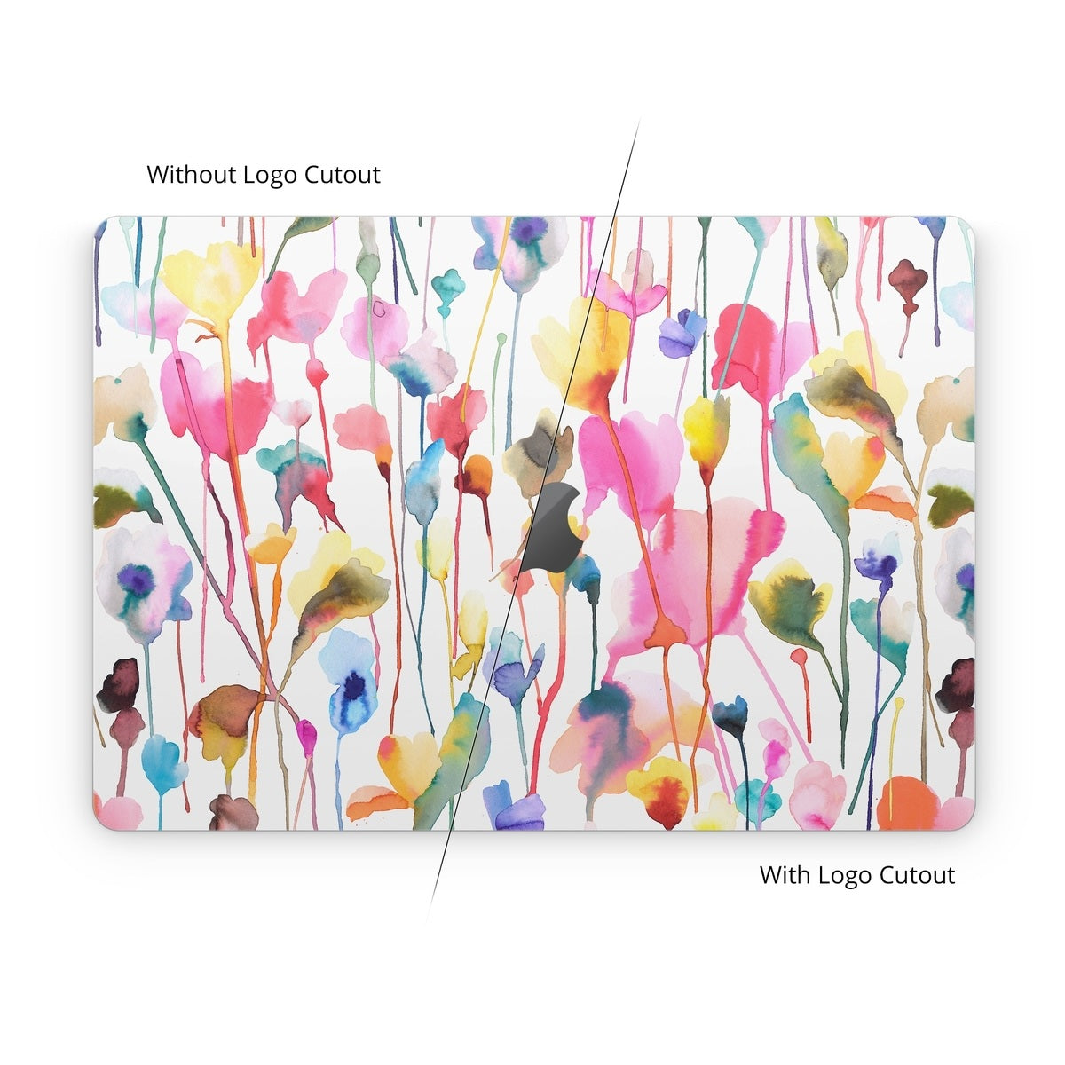 Watercolor Wild Flowers - Apple MacBook Skin