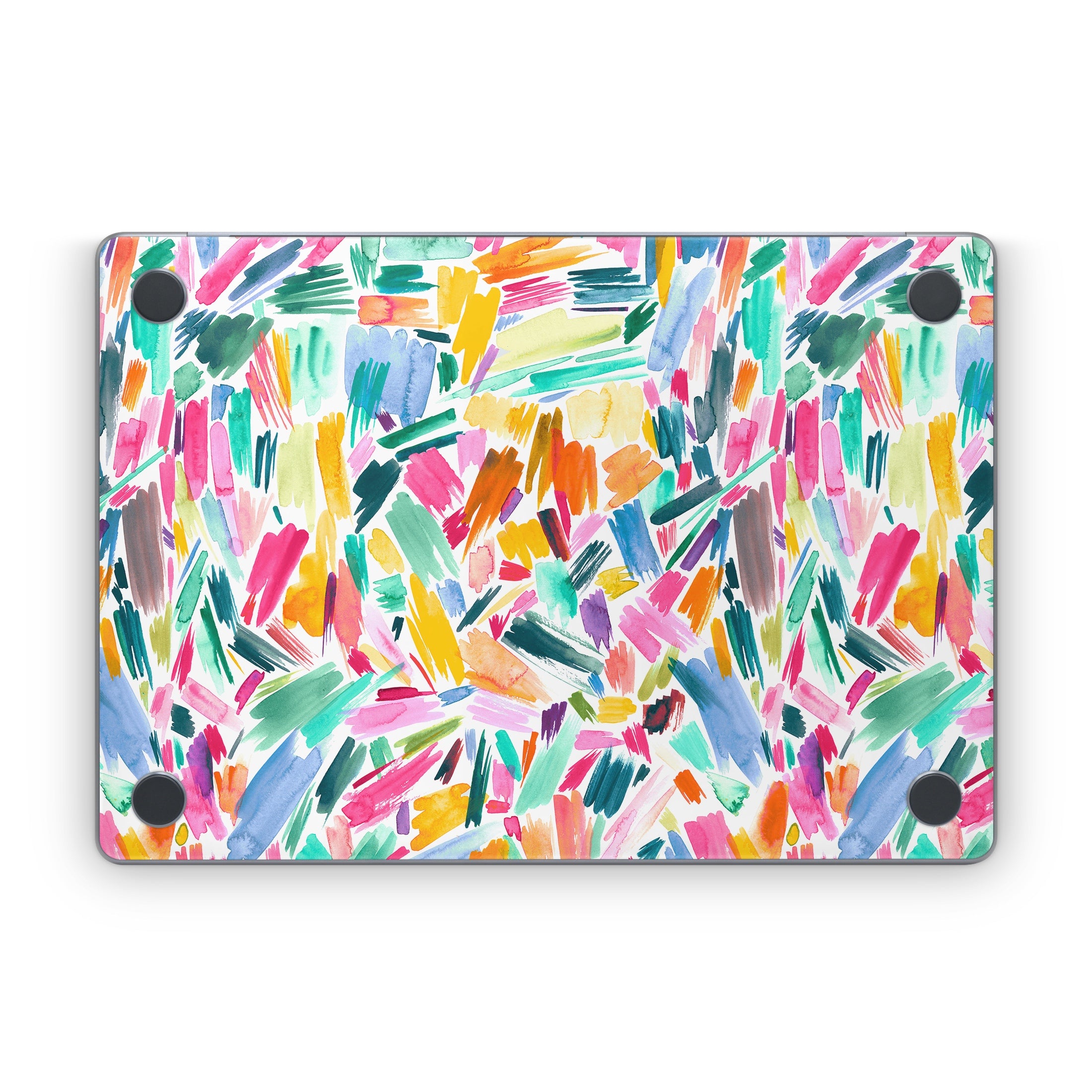 Watercolor Colorful Brushstrokes - Apple MacBook Skin