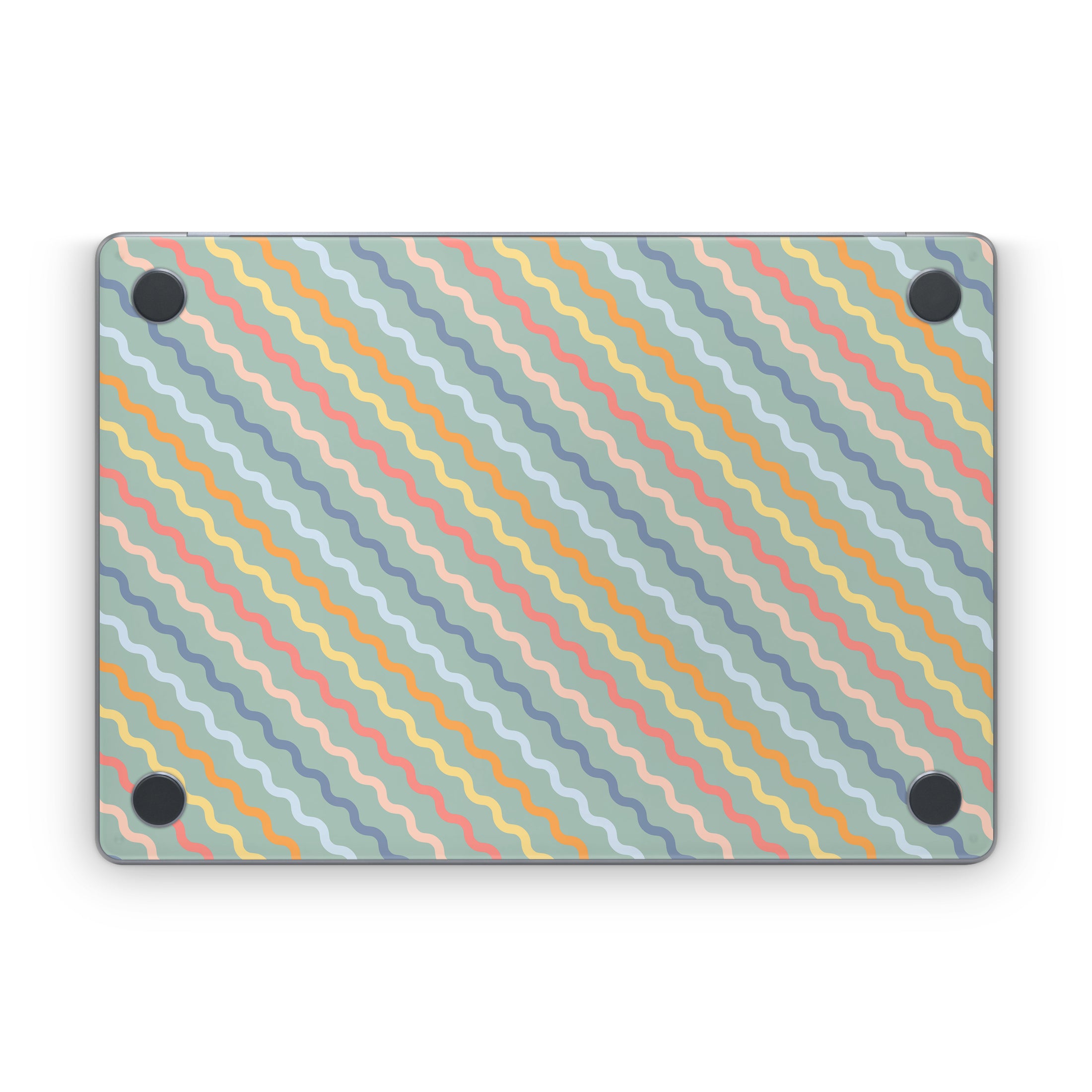 Wavy Diagonal Lines - Apple MacBook Skin