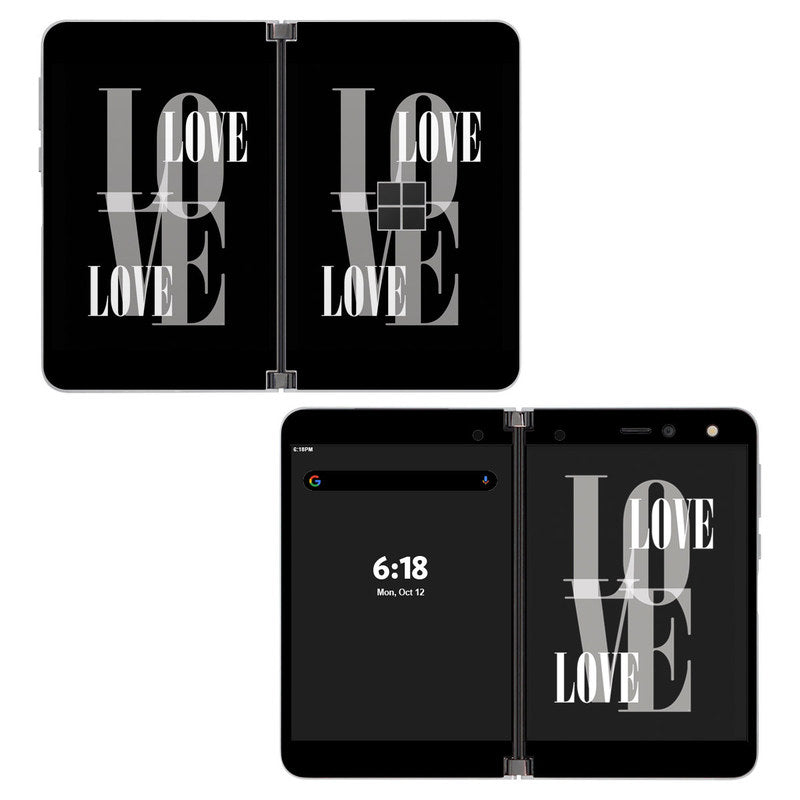 Black Love - Microsoft Surface Duo Skin