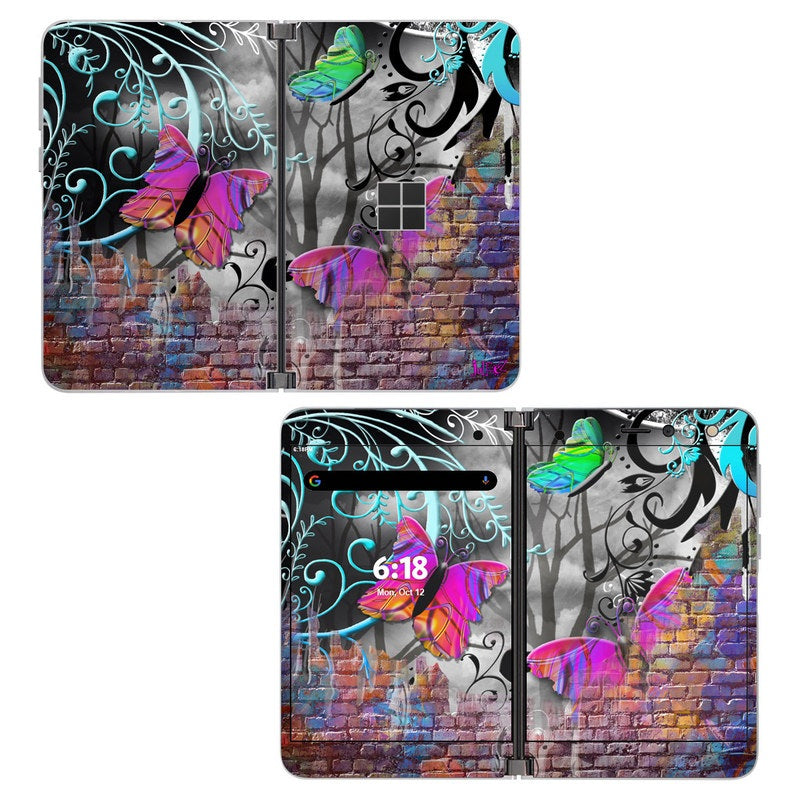 Butterfly Wall - Microsoft Surface Duo Skin