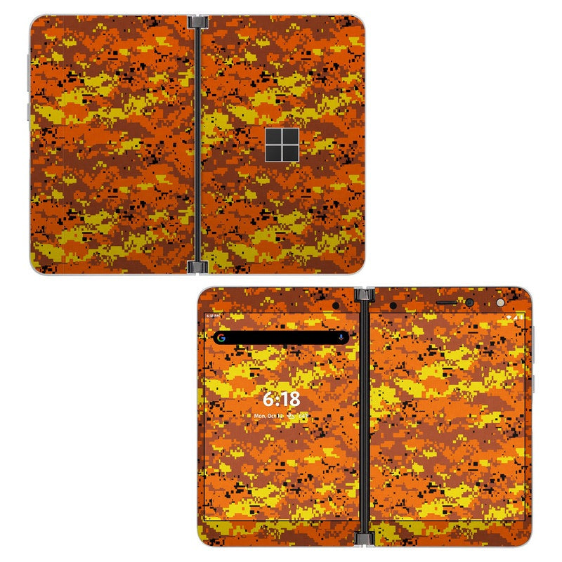 Digital Orange Camo - Microsoft Surface Duo Skin