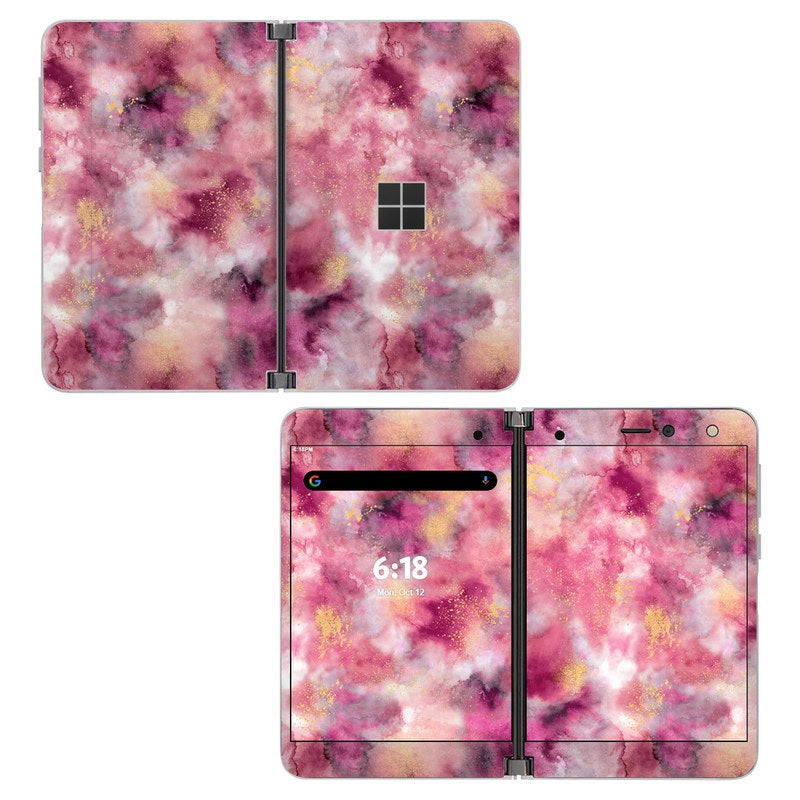 Smoky Marble Watercolor - Microsoft Surface Duo Skin