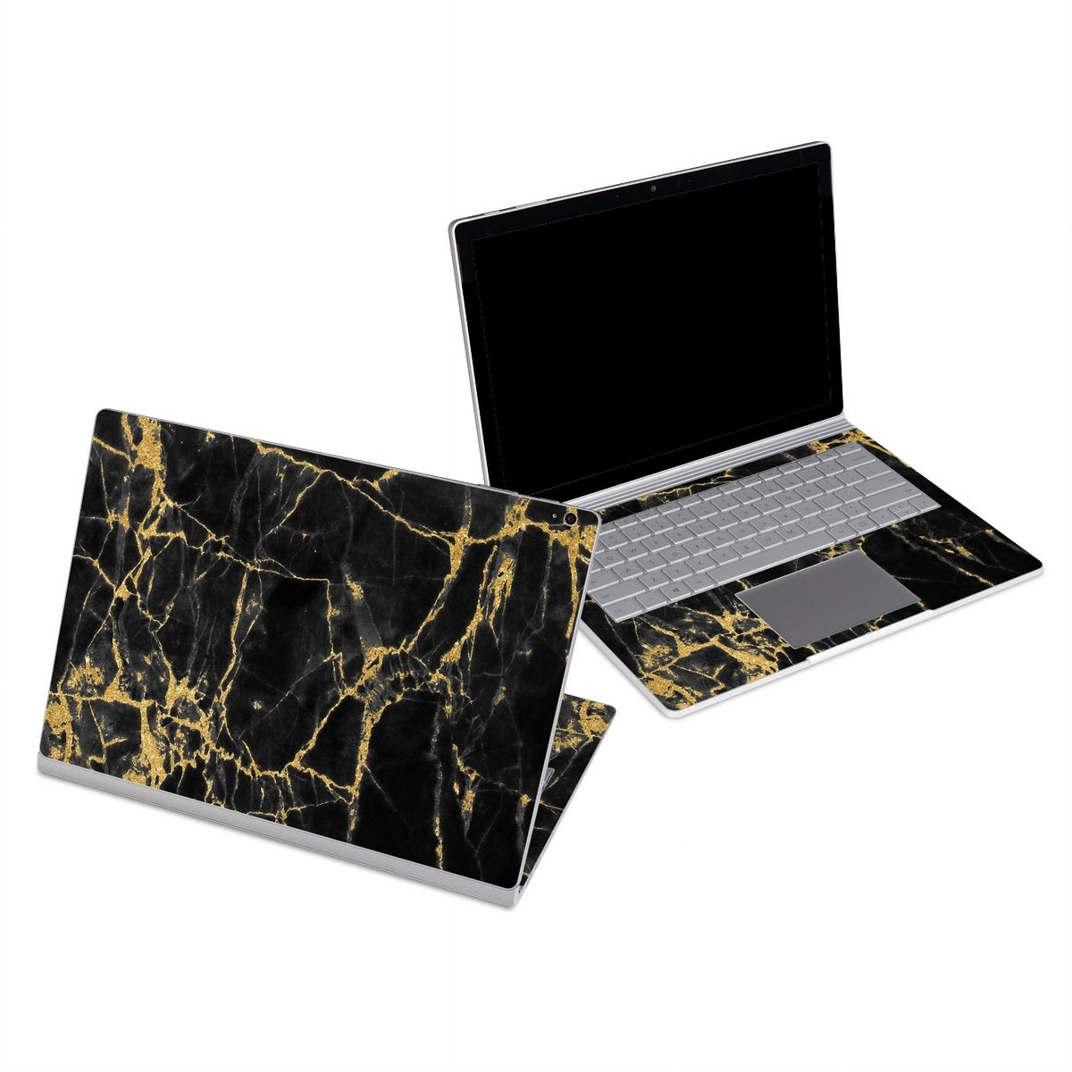 Black Gold Marble - Microsoft Surface Book Skin