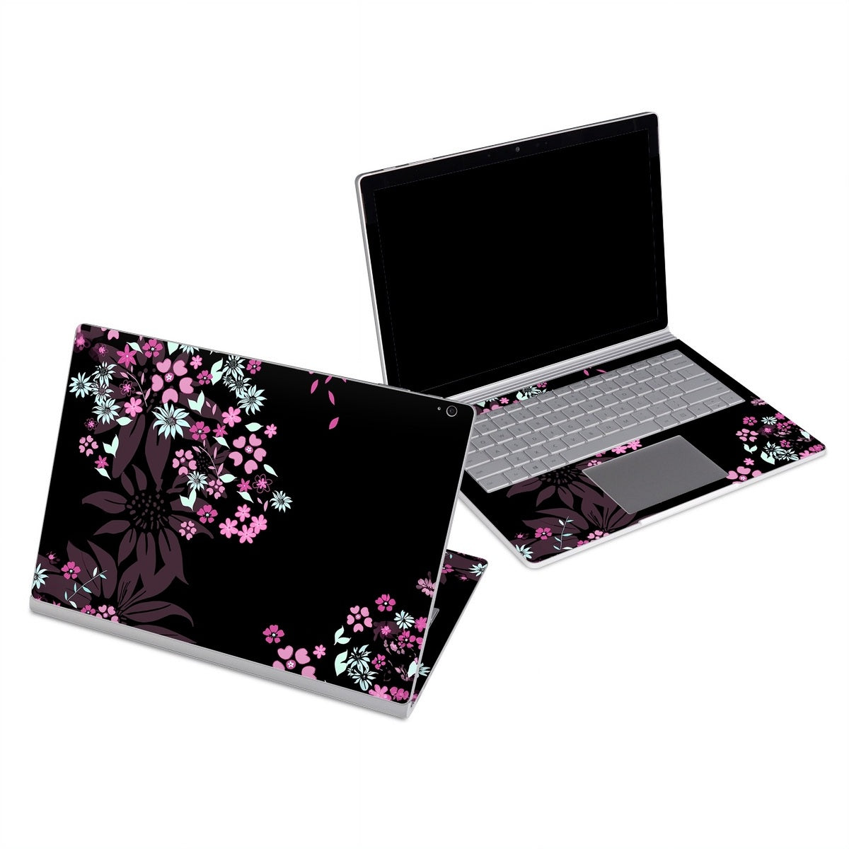 Dark Flowers - Microsoft Surface Book Skin