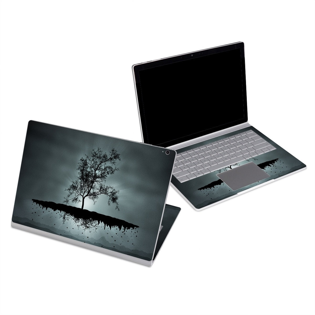 Flying Tree Black - Microsoft Surface Book Skin