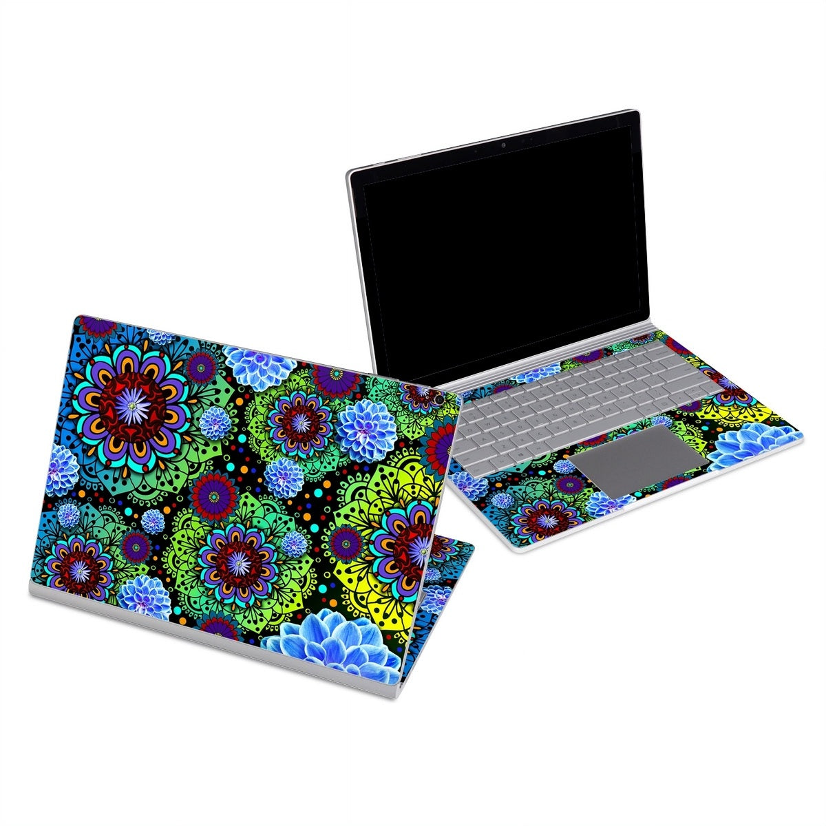 Funky Floratopia - Microsoft Surface Book Skin
