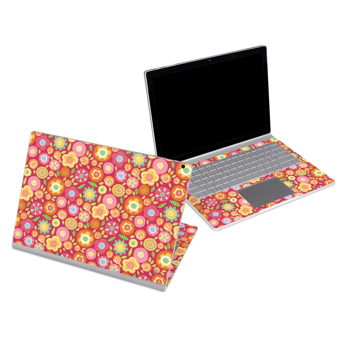 Flowers Squished - Microsoft Surface Book Skin