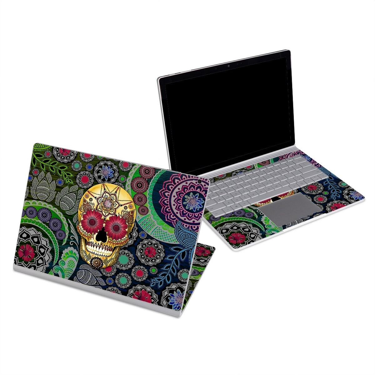 Sugar Skull Paisley - Microsoft Surface Book Skin
