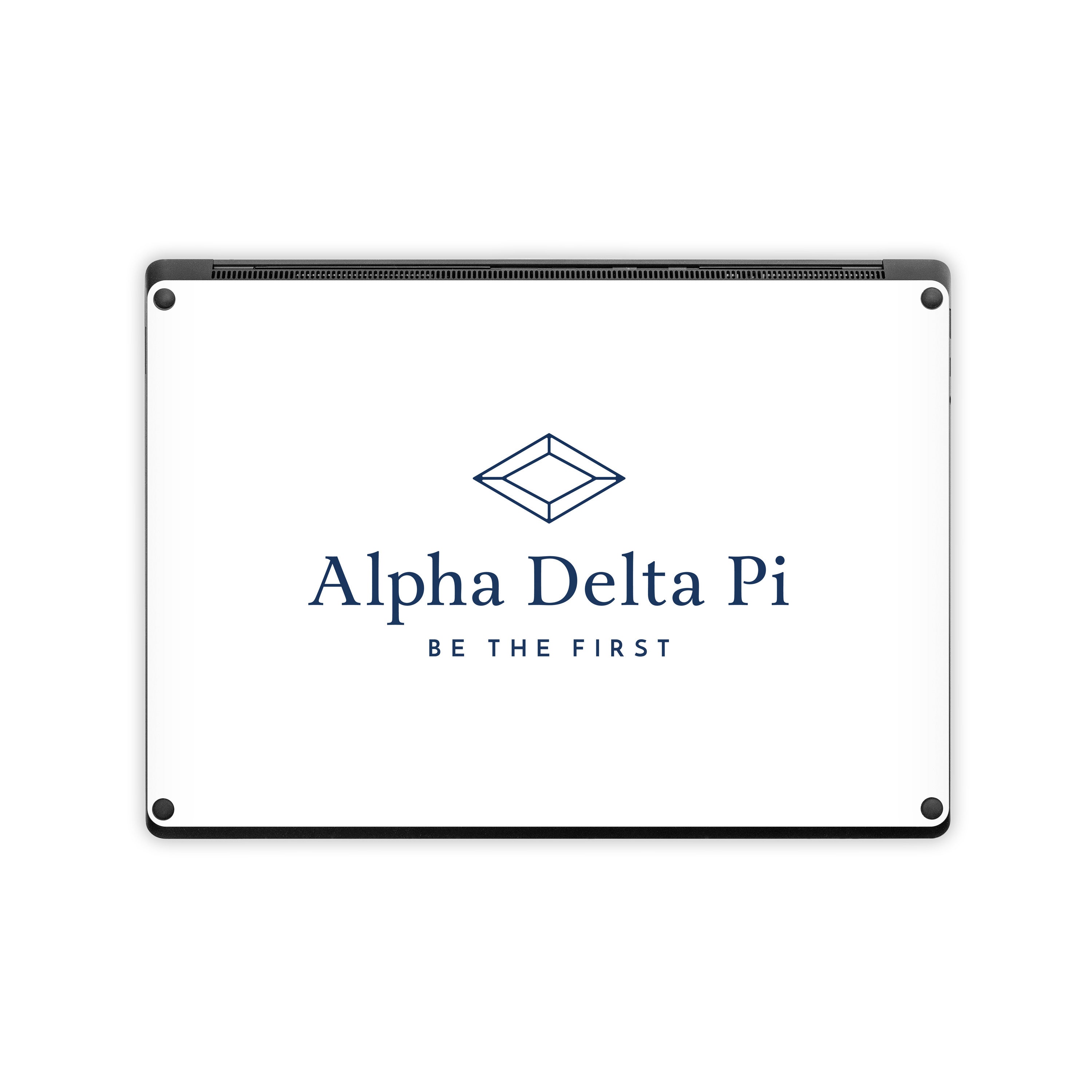 Alpha Delta Pi Primary Logo White - Microsoft Surface Laptop Skin